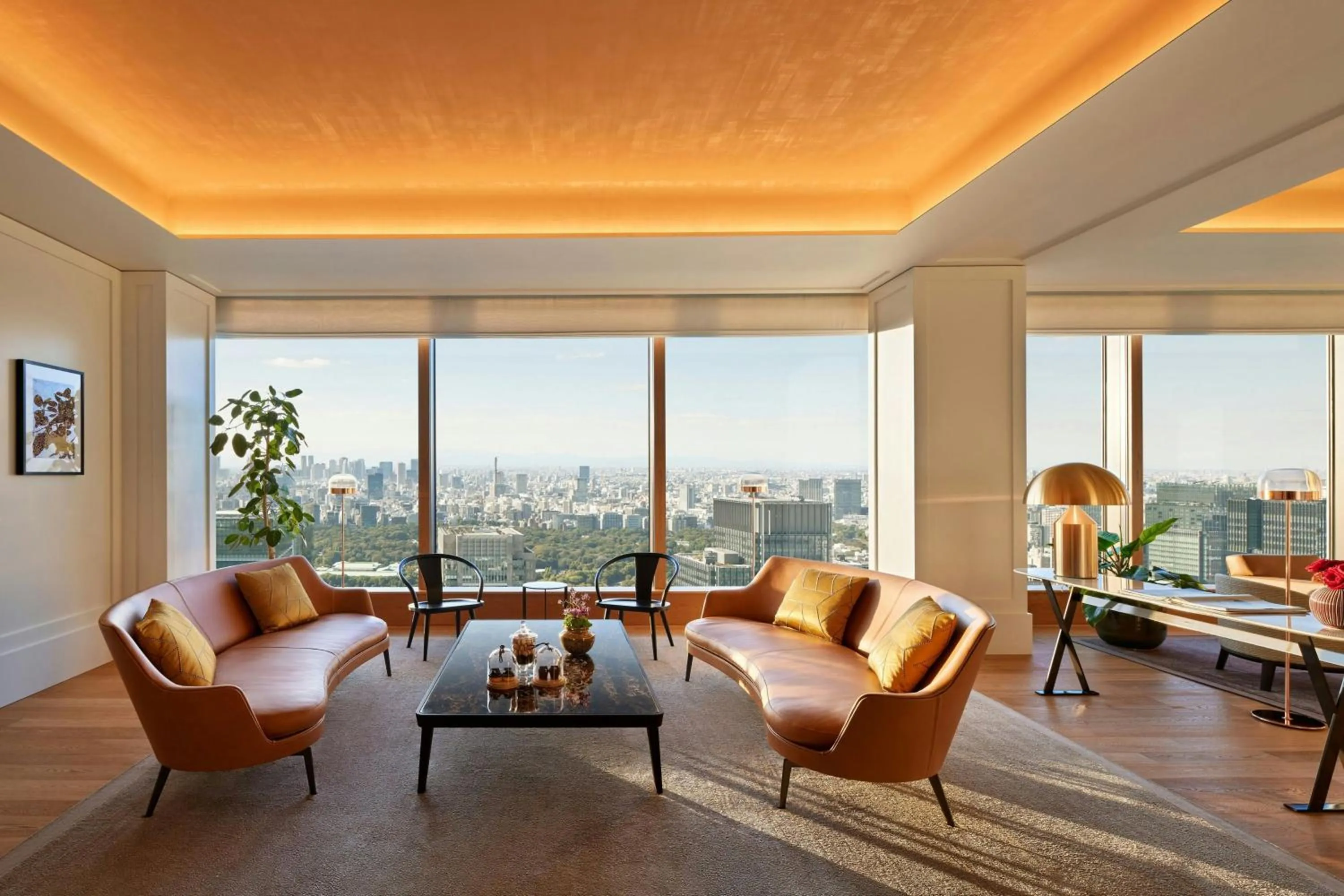 Living room in Bvlgari Hotel Tokyo