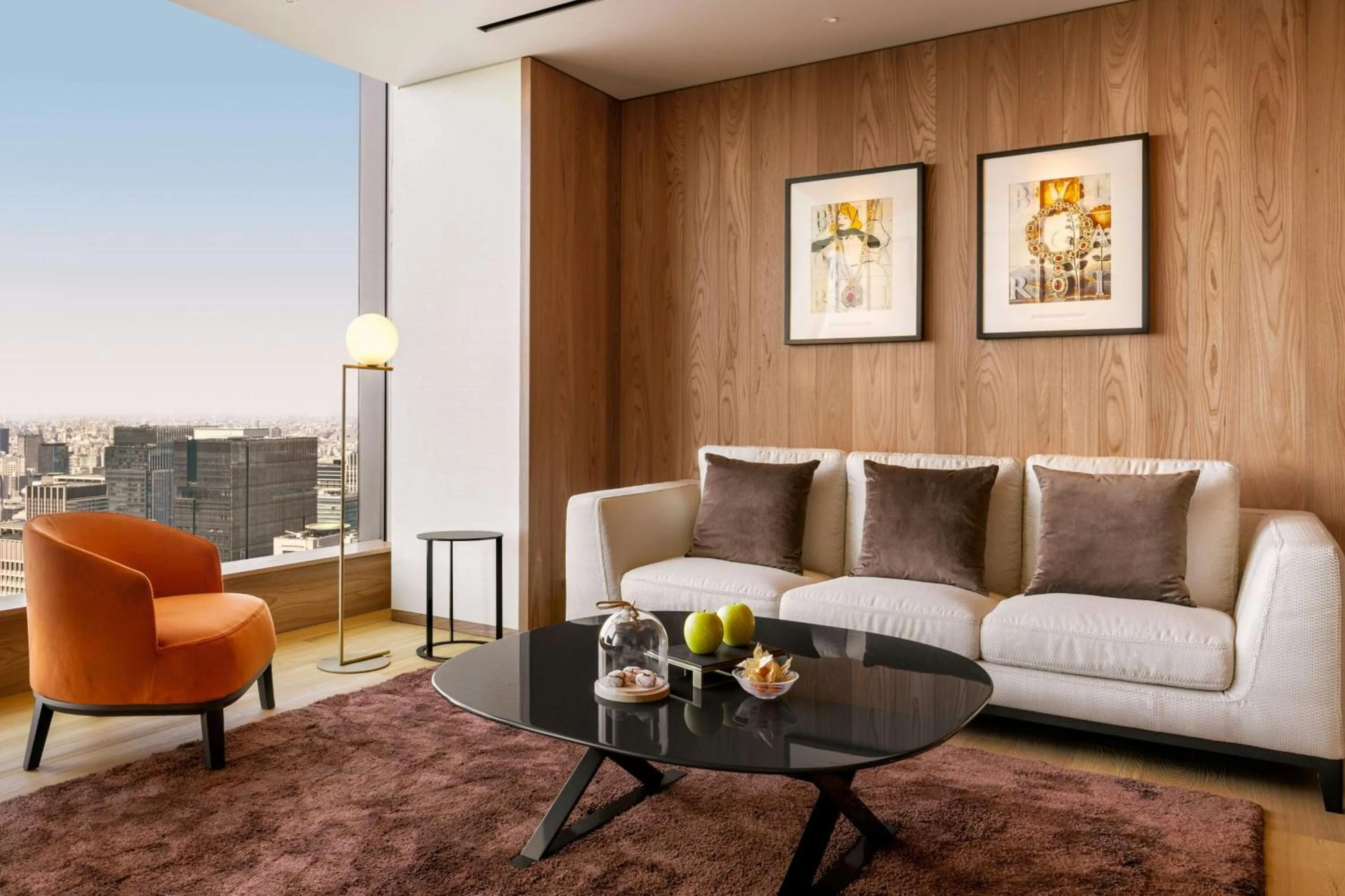 Living room in Bvlgari Hotel Tokyo
