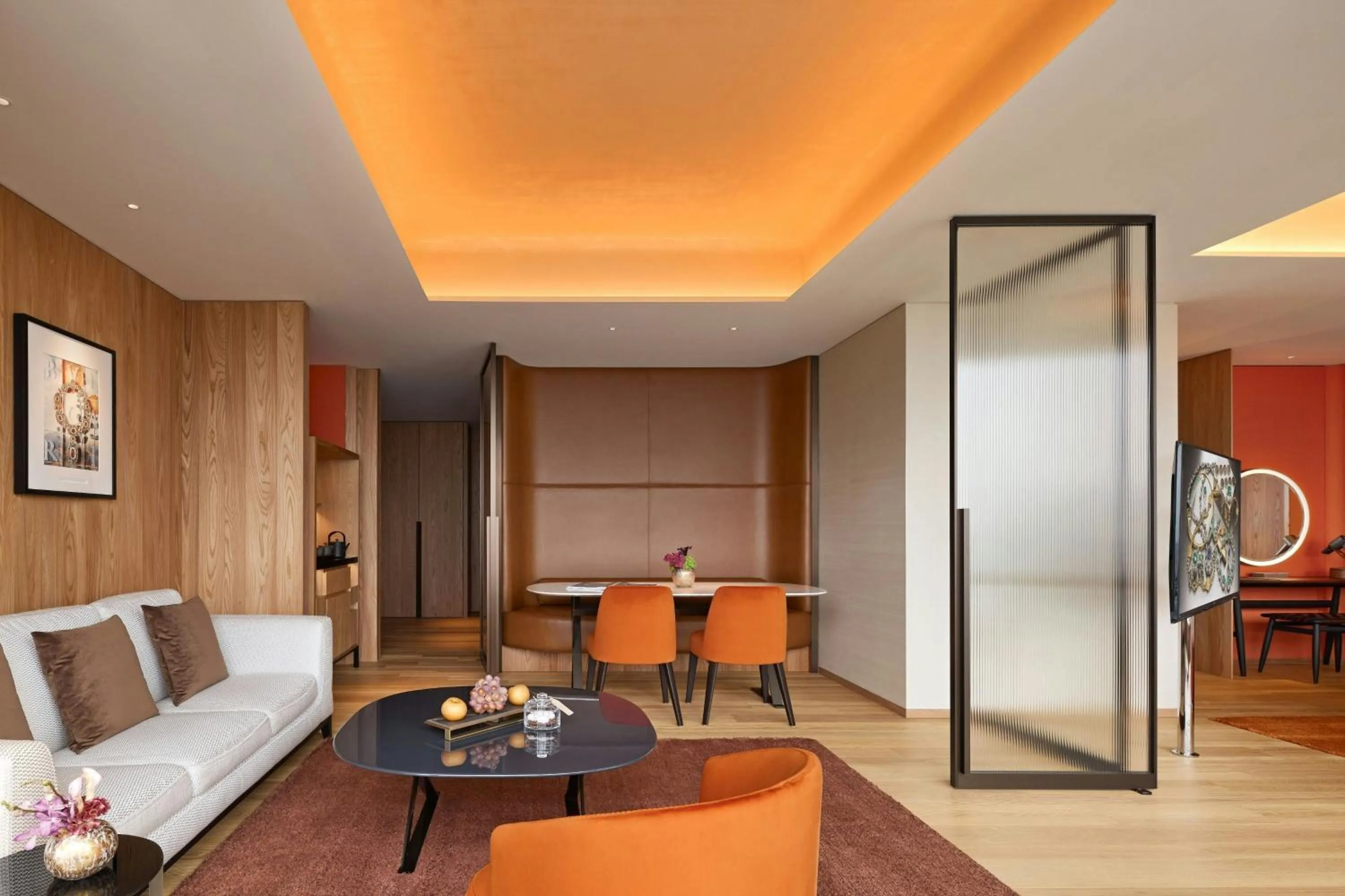 Living room in Bvlgari Hotel Tokyo