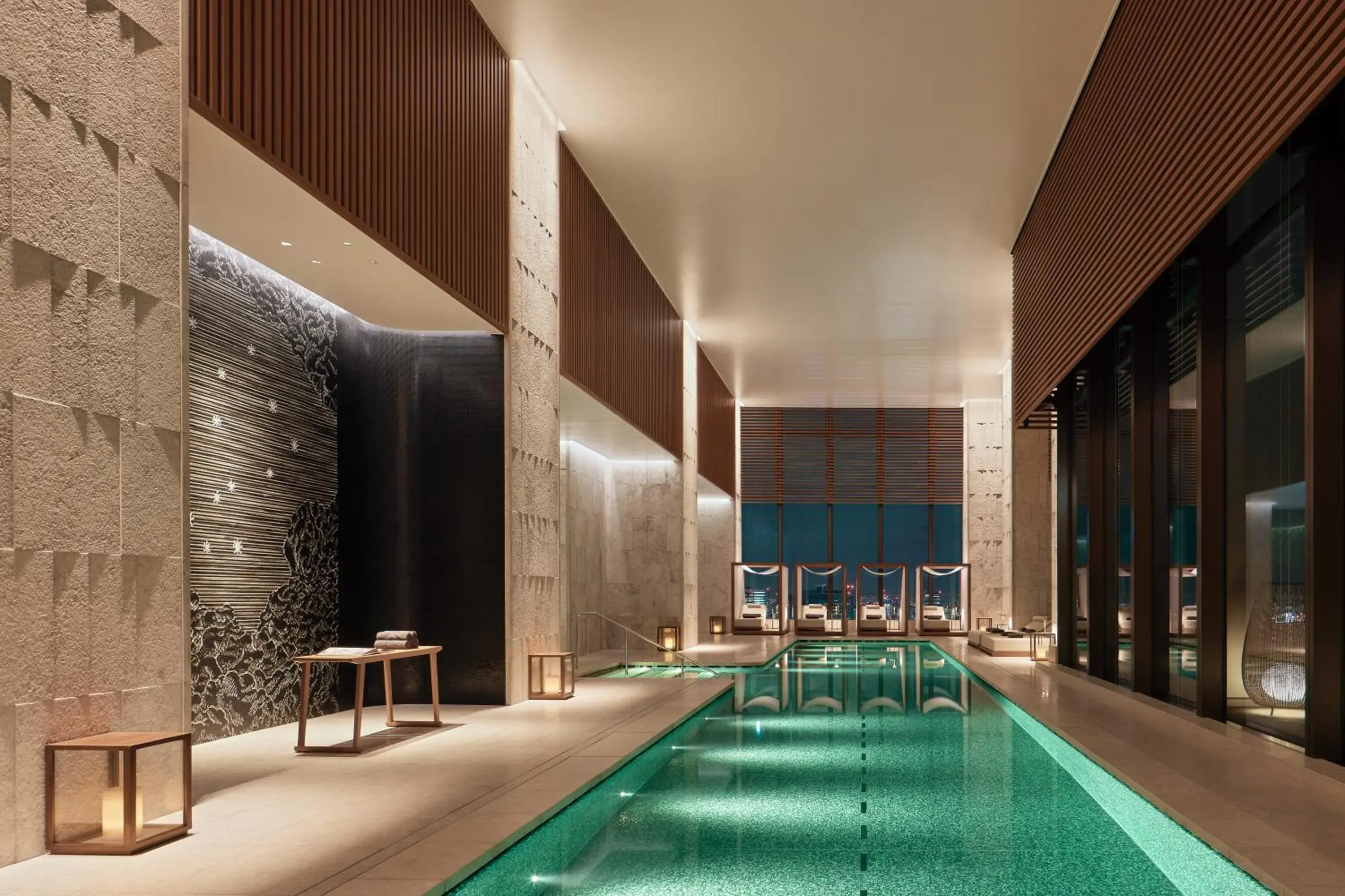 Swimming pool in Bvlgari Hotel Tokyo Swimming pool in Bvlgari Hotel Tokyo
