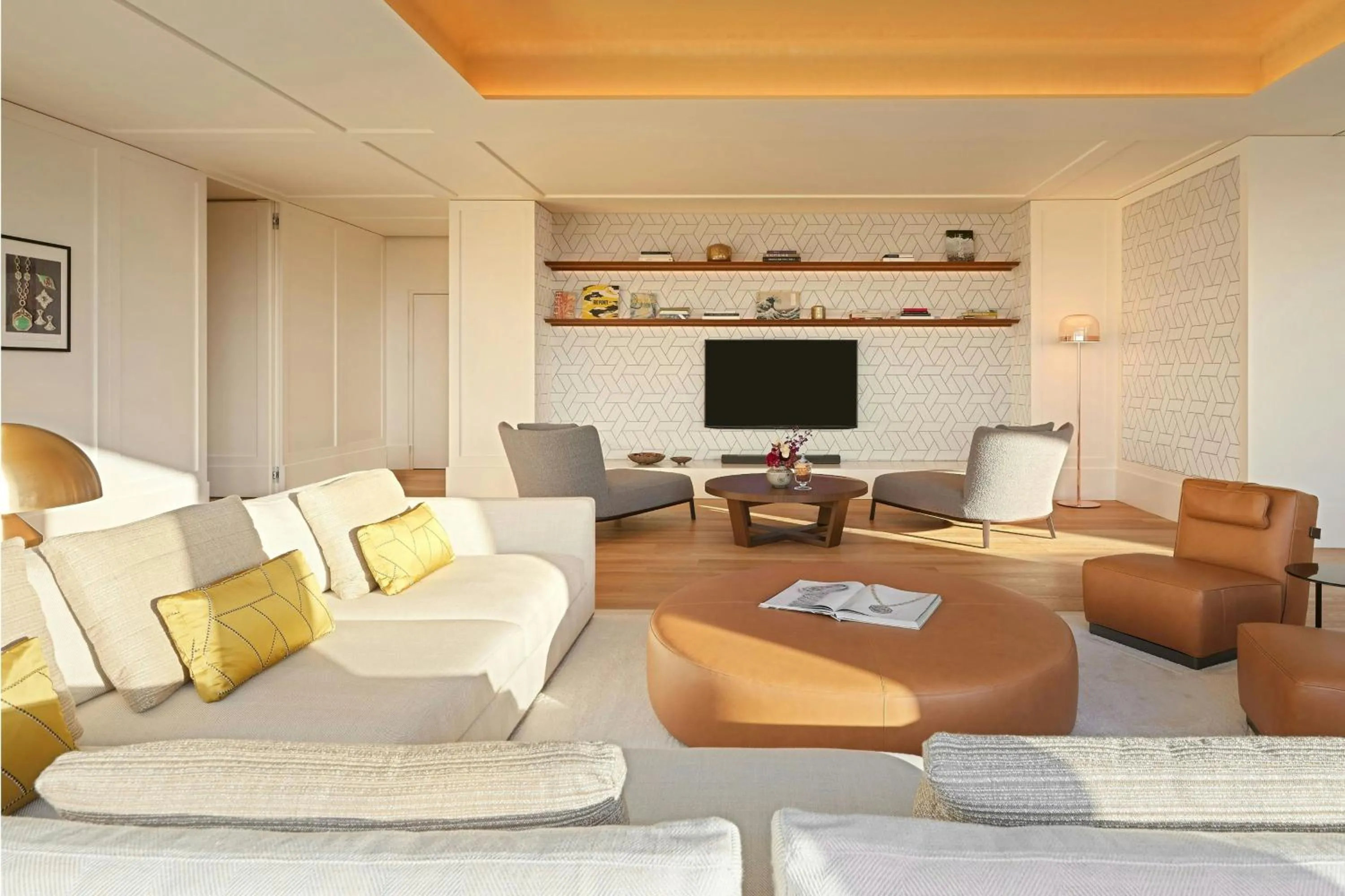 Living room in Bvlgari Hotel Tokyo