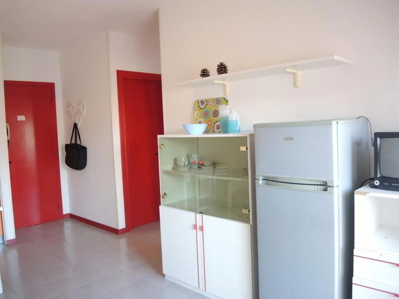 kitchen in Renewed two-roomed flat with swimming pool
