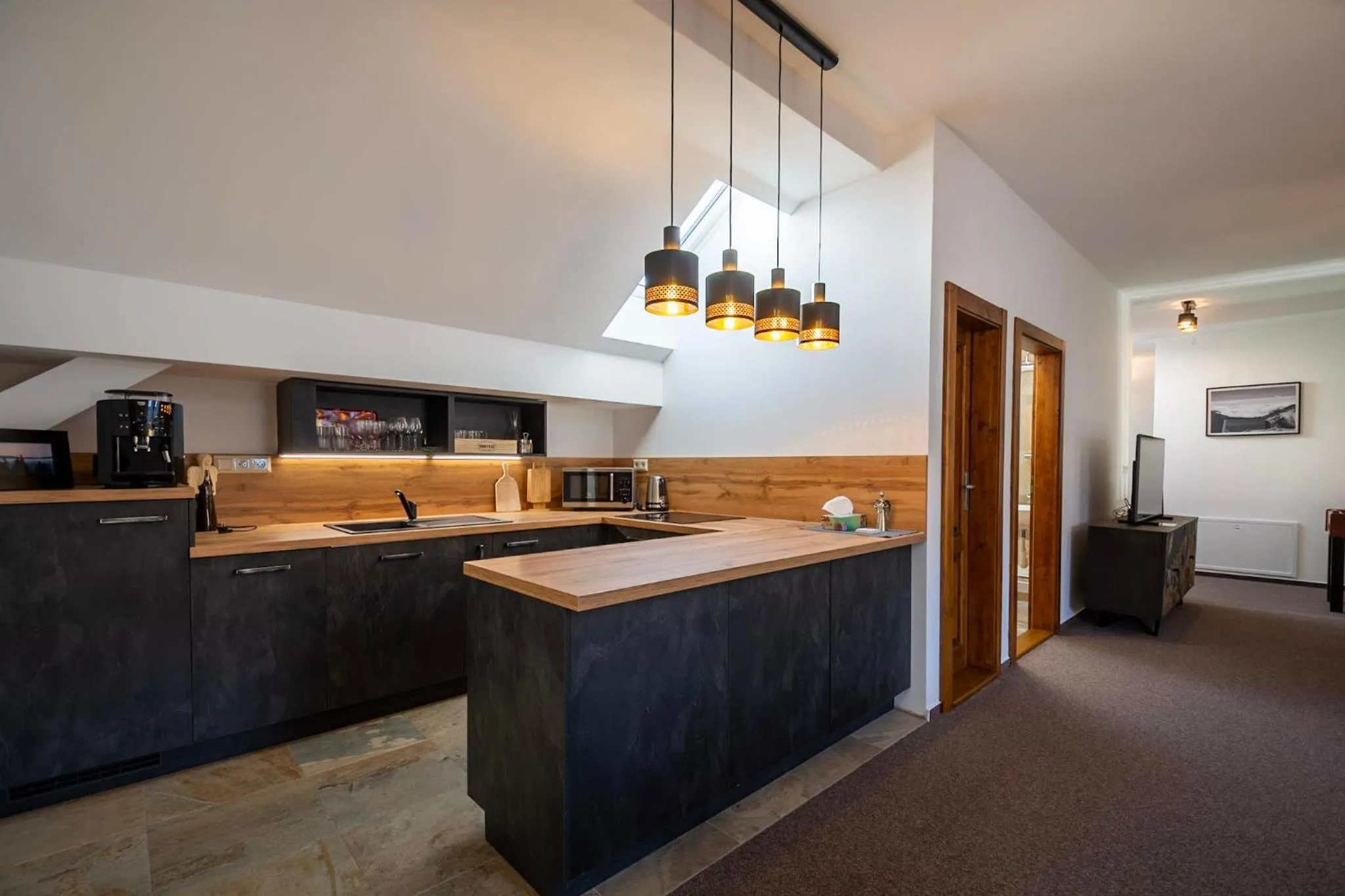 Kitchen or kitchenette in Vila Kollár Vysoké Tatry