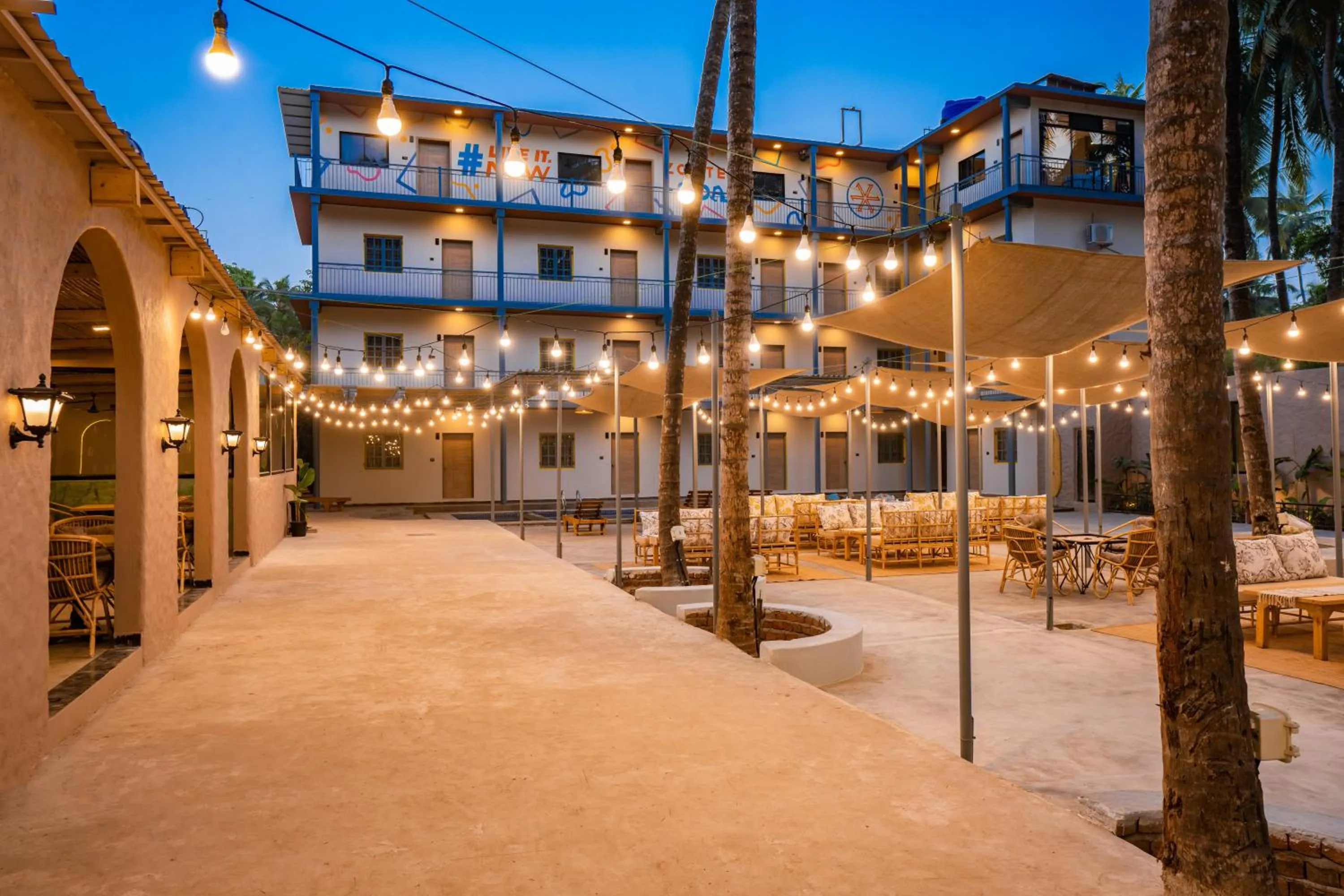 Property building in Zostel Goa, Morjim