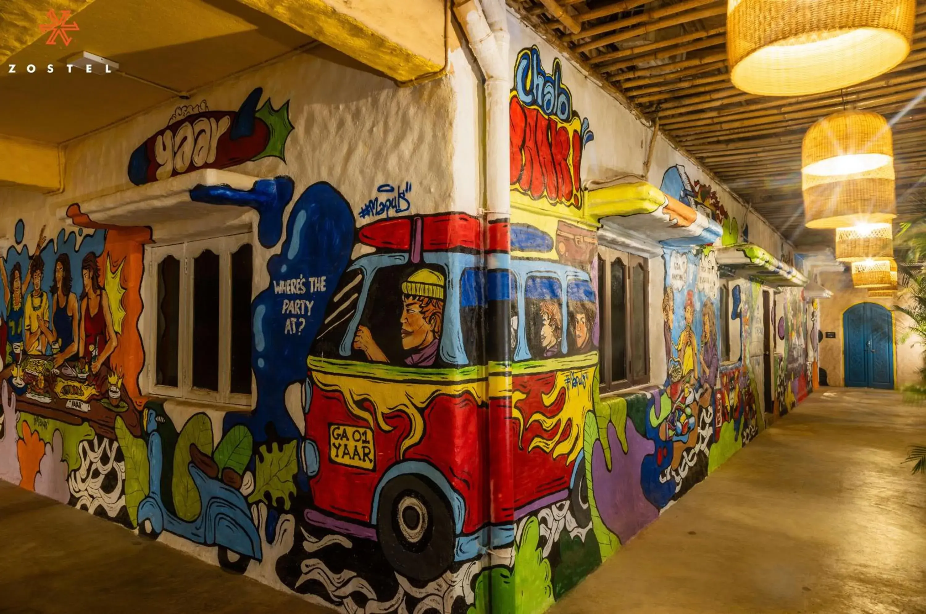 Restaurant/places to eat in Zostel Goa, Morjim Restaurant/places to eat in Zostel Goa, Morjim