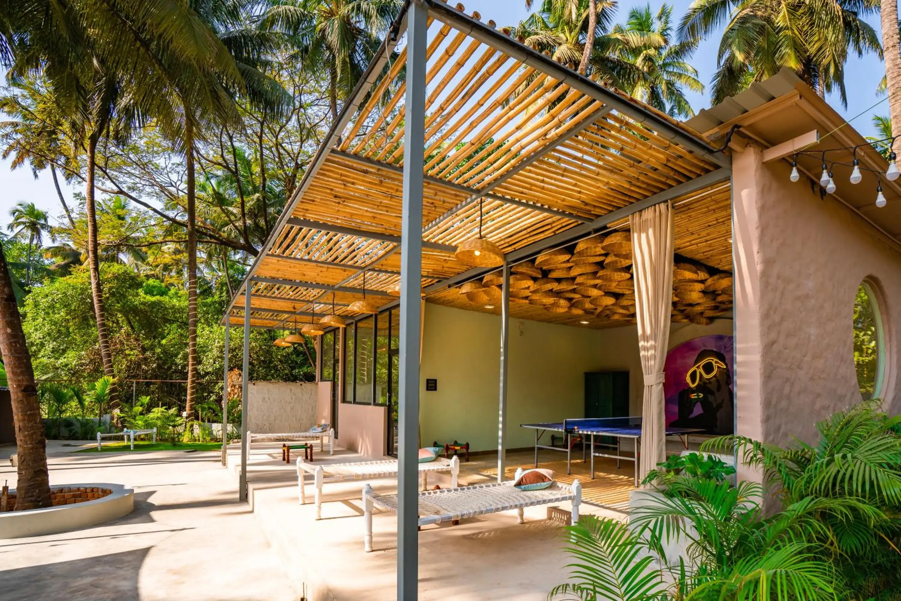 Property building in Zostel Goa, Morjim Property building in Zostel Goa, Morjim