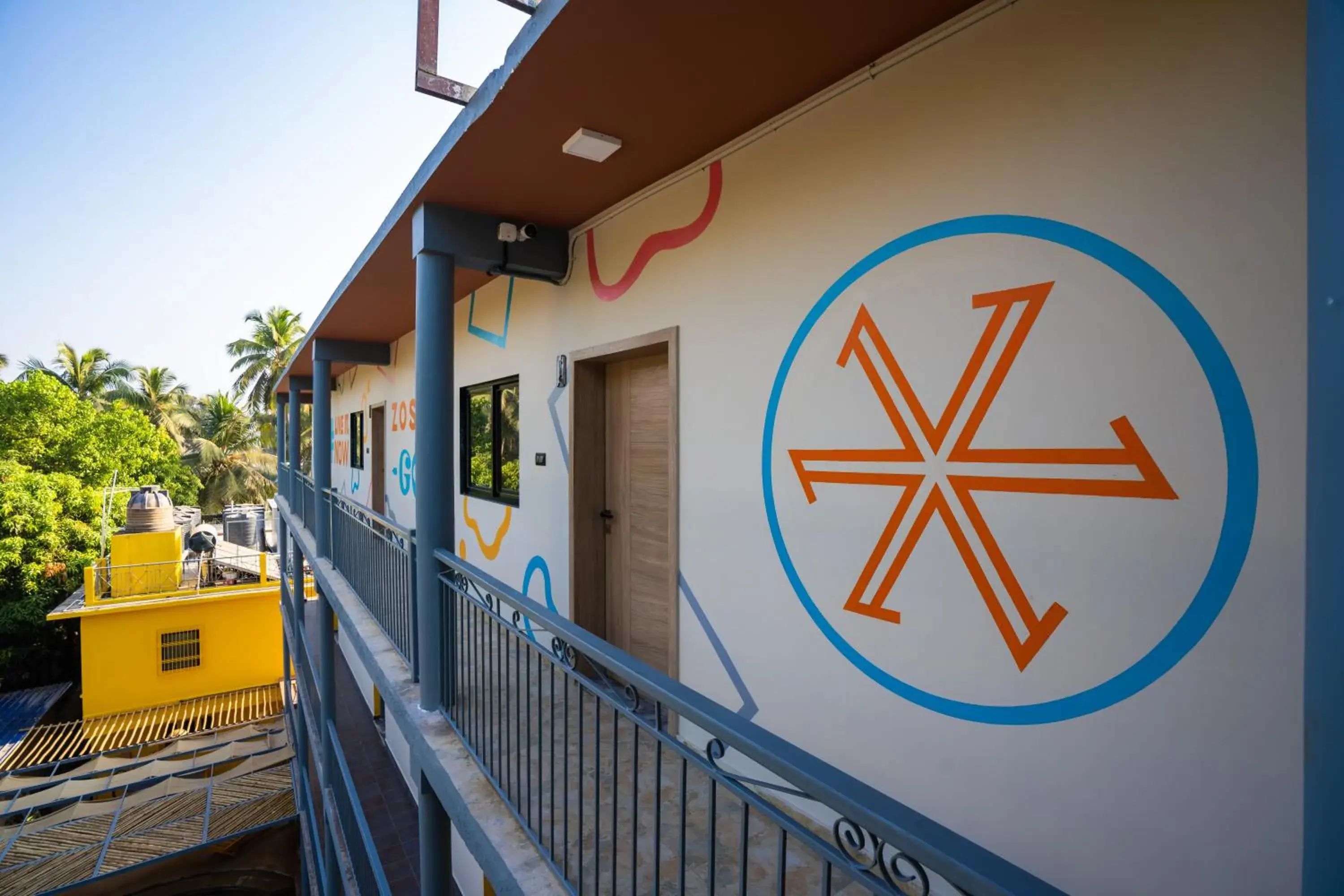 Property building in Zostel Goa, Morjim Property building in Zostel Goa, Morjim