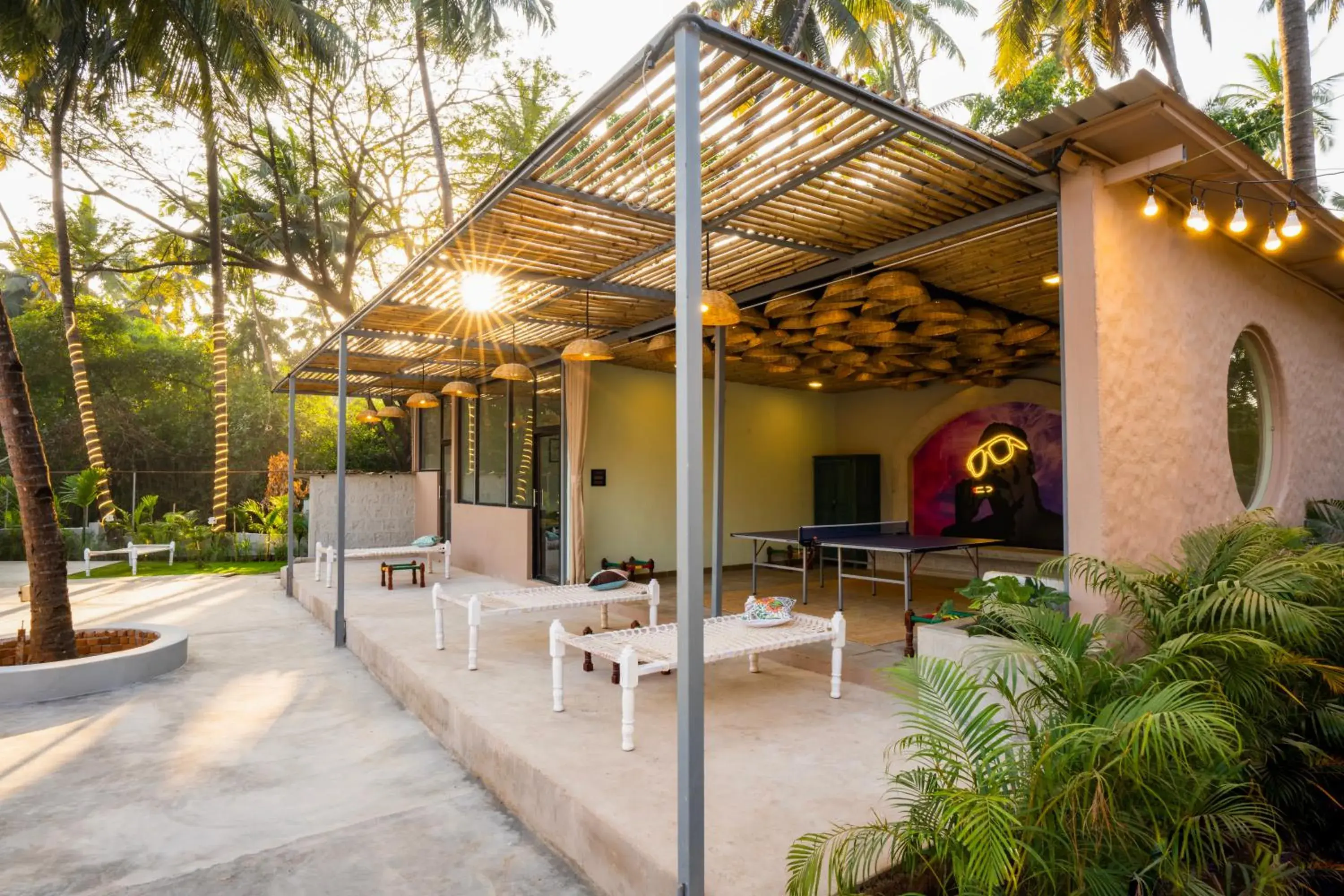 Property building in Zostel Goa, Morjim Property building in Zostel Goa, Morjim