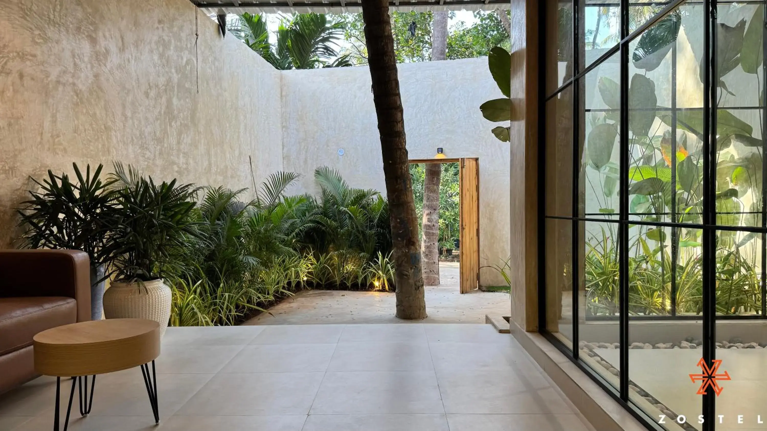 Garden view in Zostel Goa, Morjim Garden view in Zostel Goa, Morjim