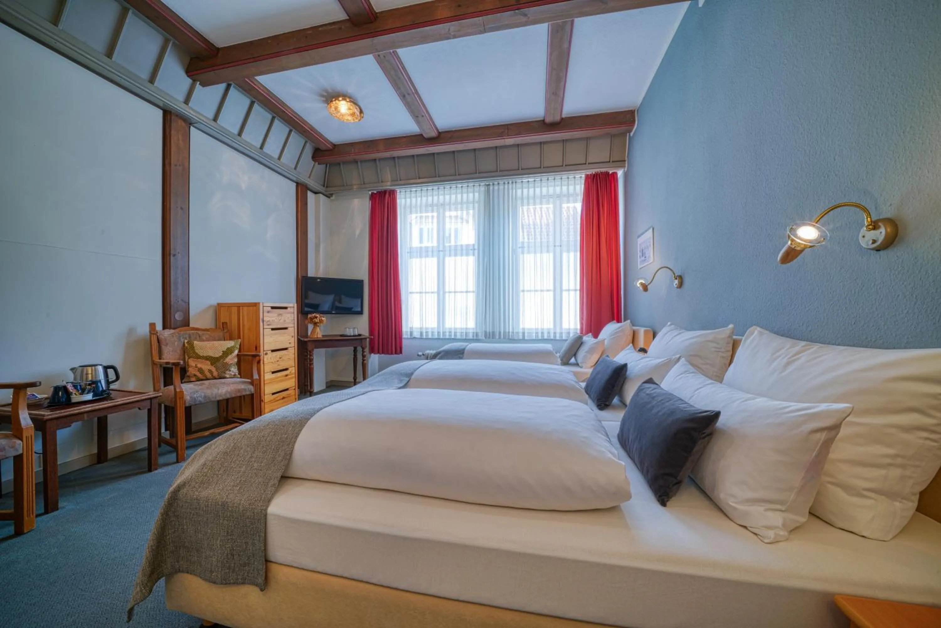 Bed in Hotel Zur Eule