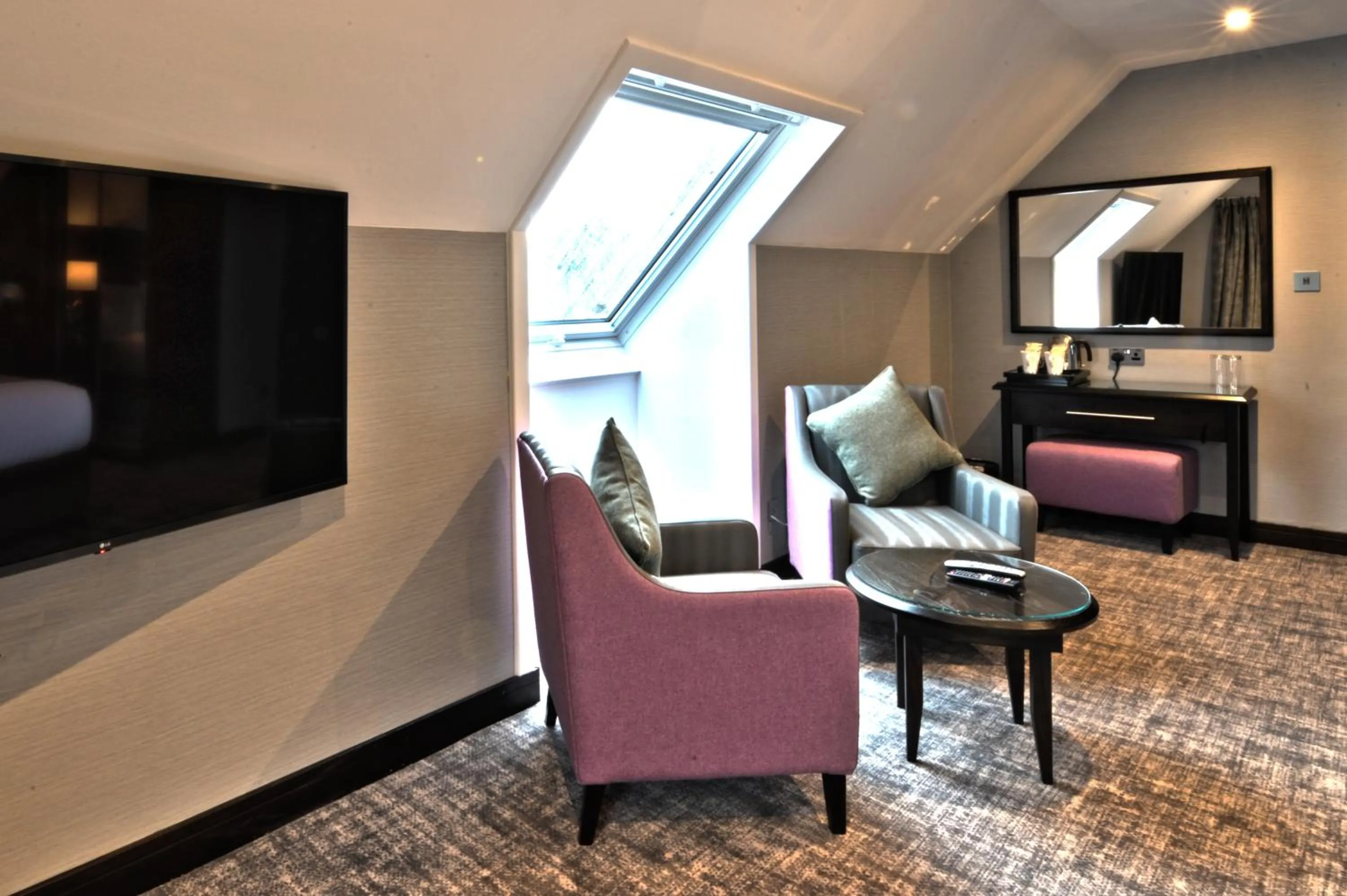 Seating area in The Beach House Loch Lomond