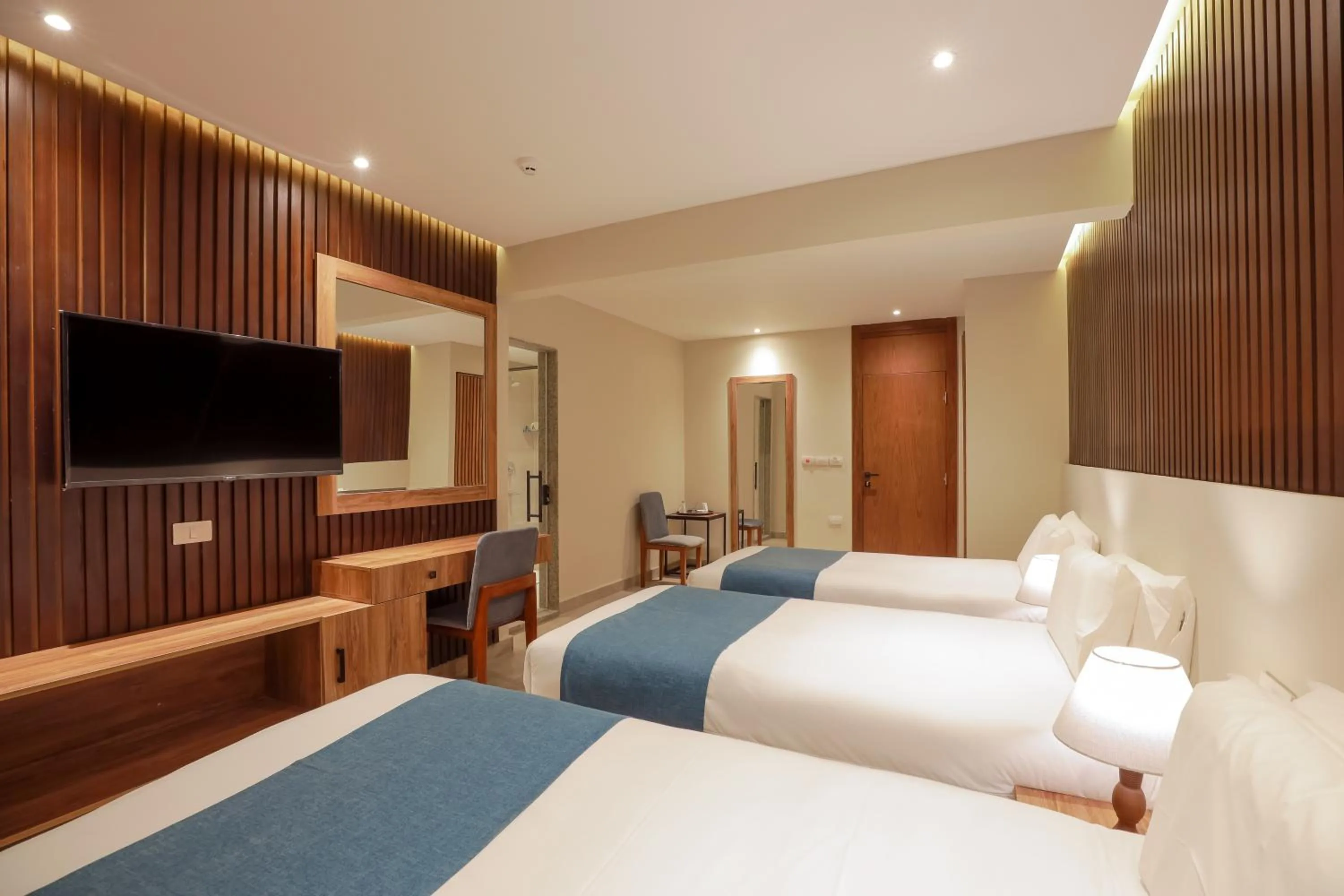 Bed in Pyramid Front Hotel