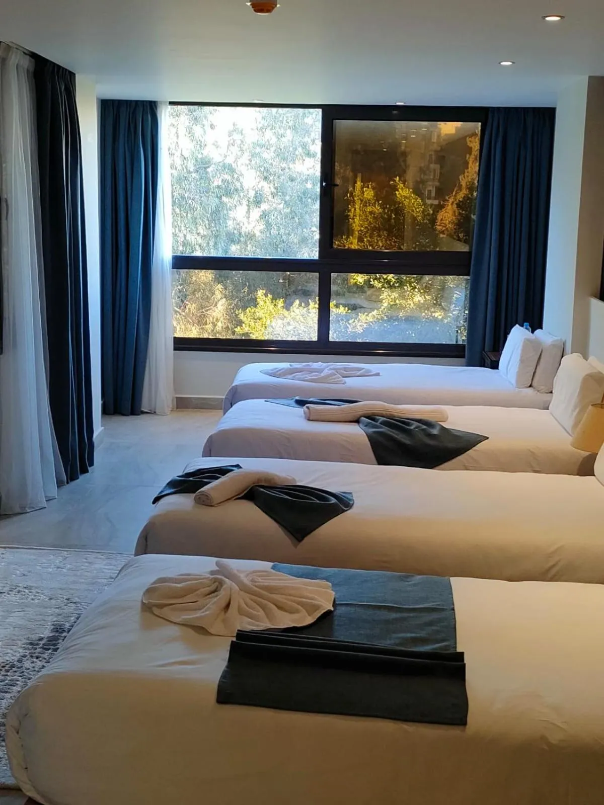 Bed in Pyramid Front Hotel