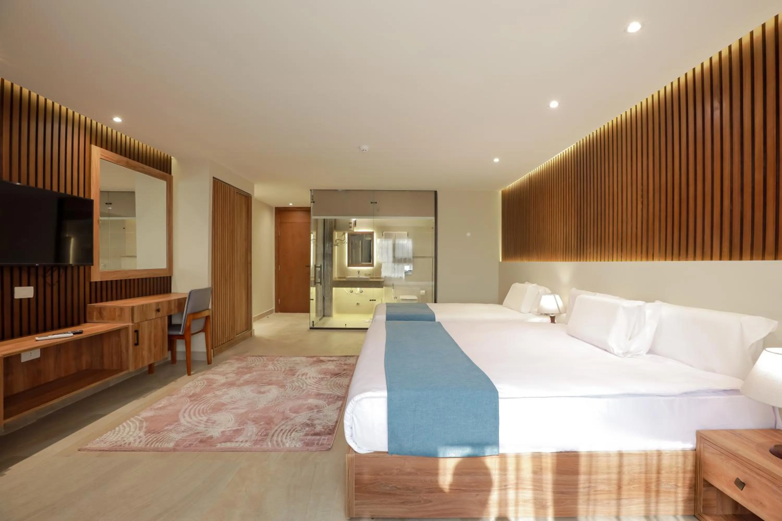 Bed in Pyramid Front Hotel