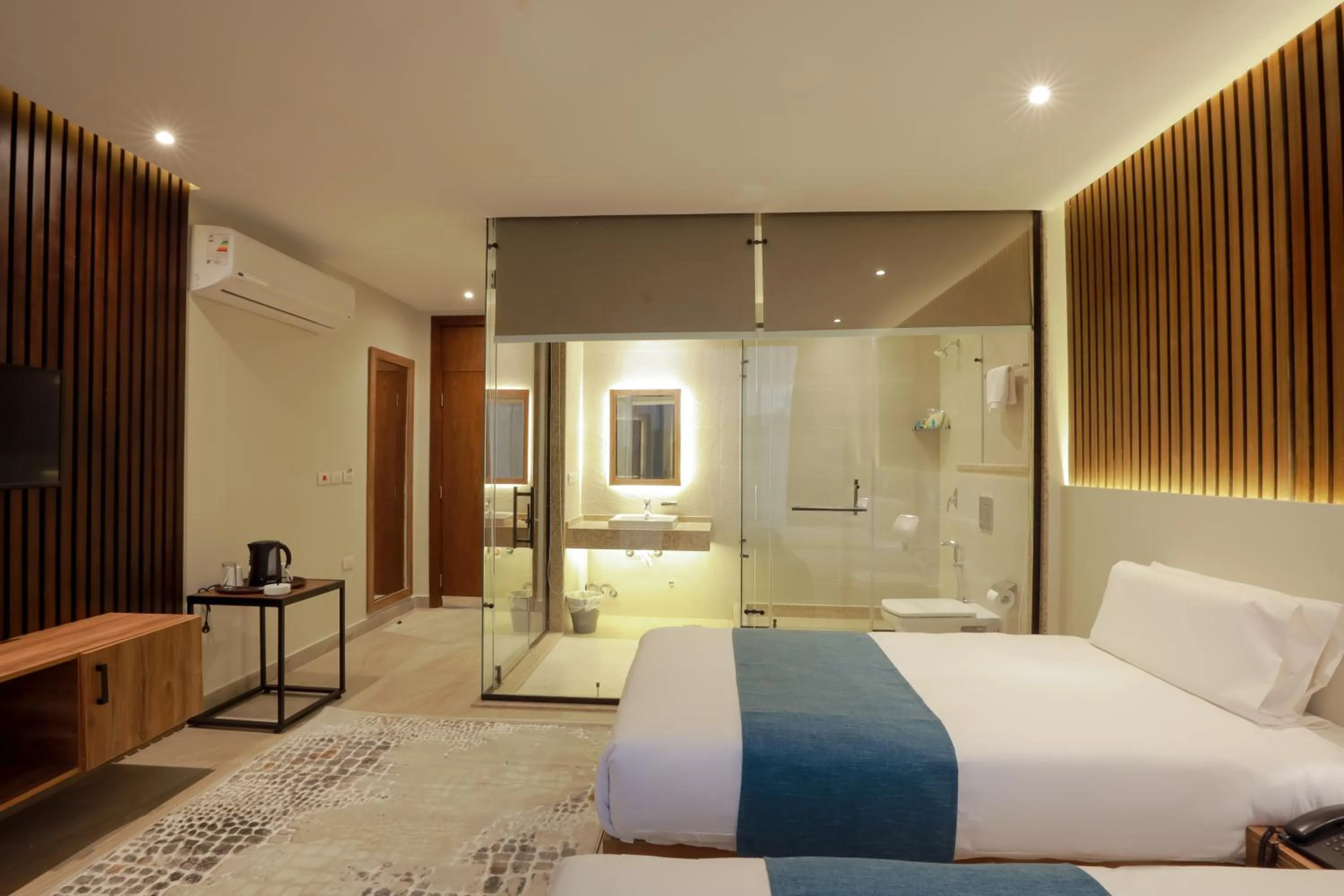 Bed in Pyramid Front Hotel