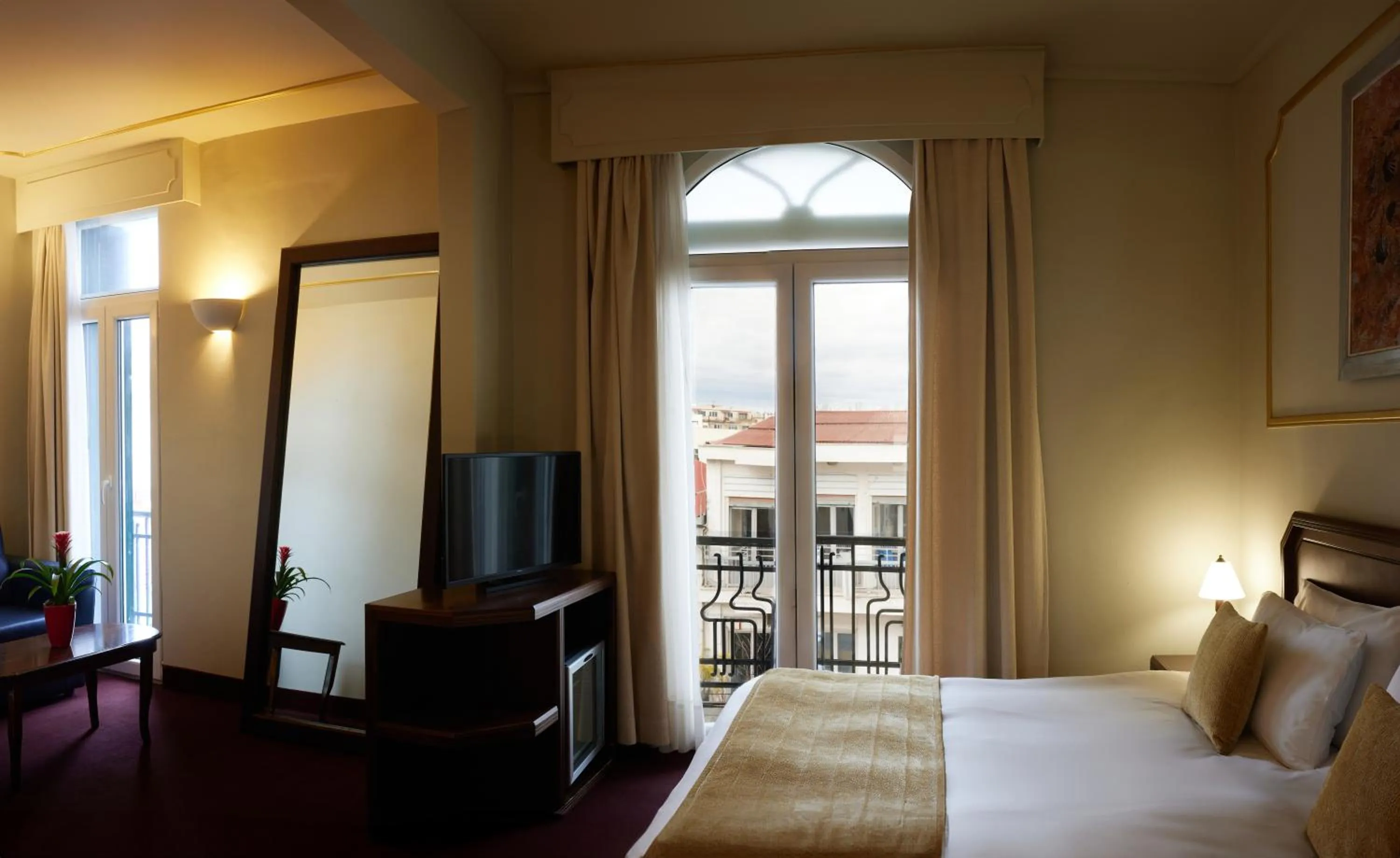 Photo of the whole room, Bed in Arni Hotel Domotel