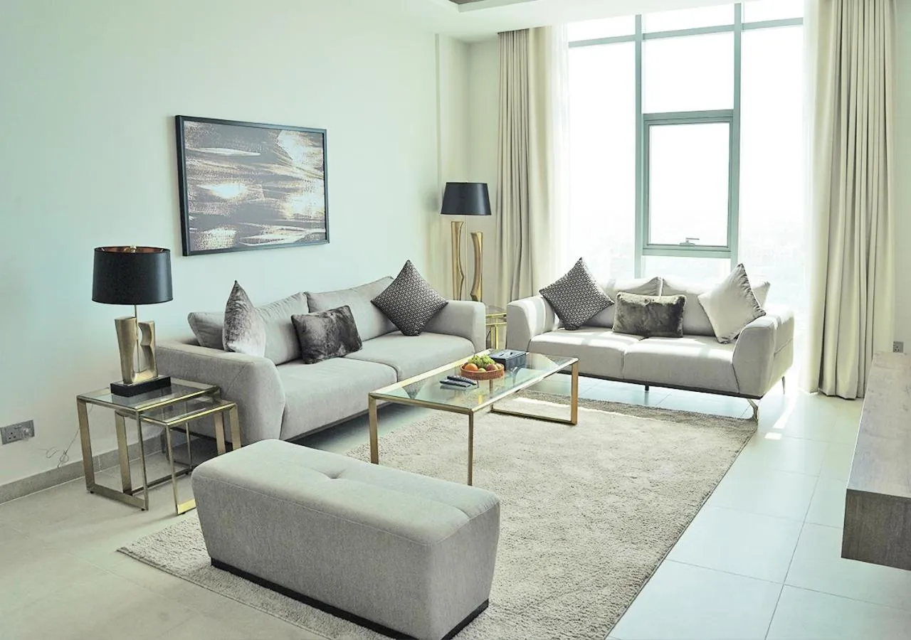 Living room, Bed in Farhan Tower