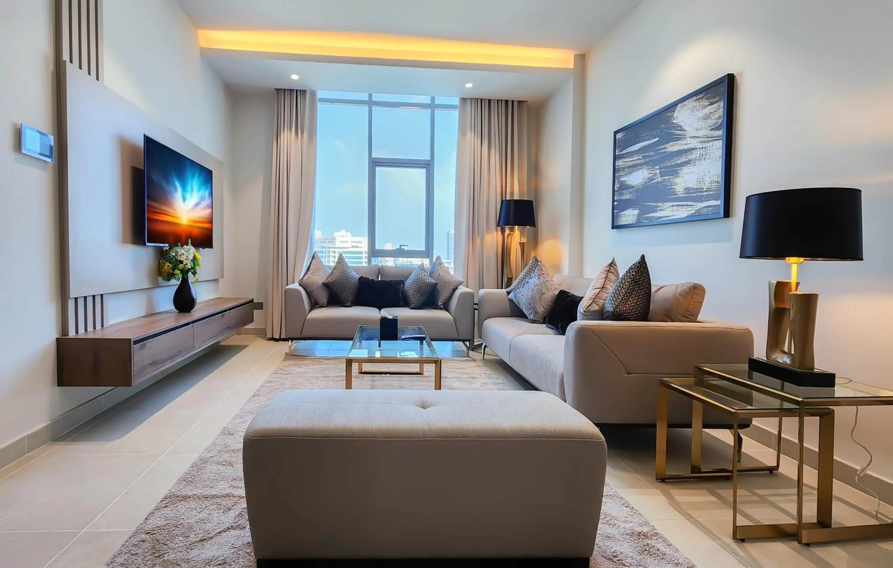Living room in Farhan Tower
