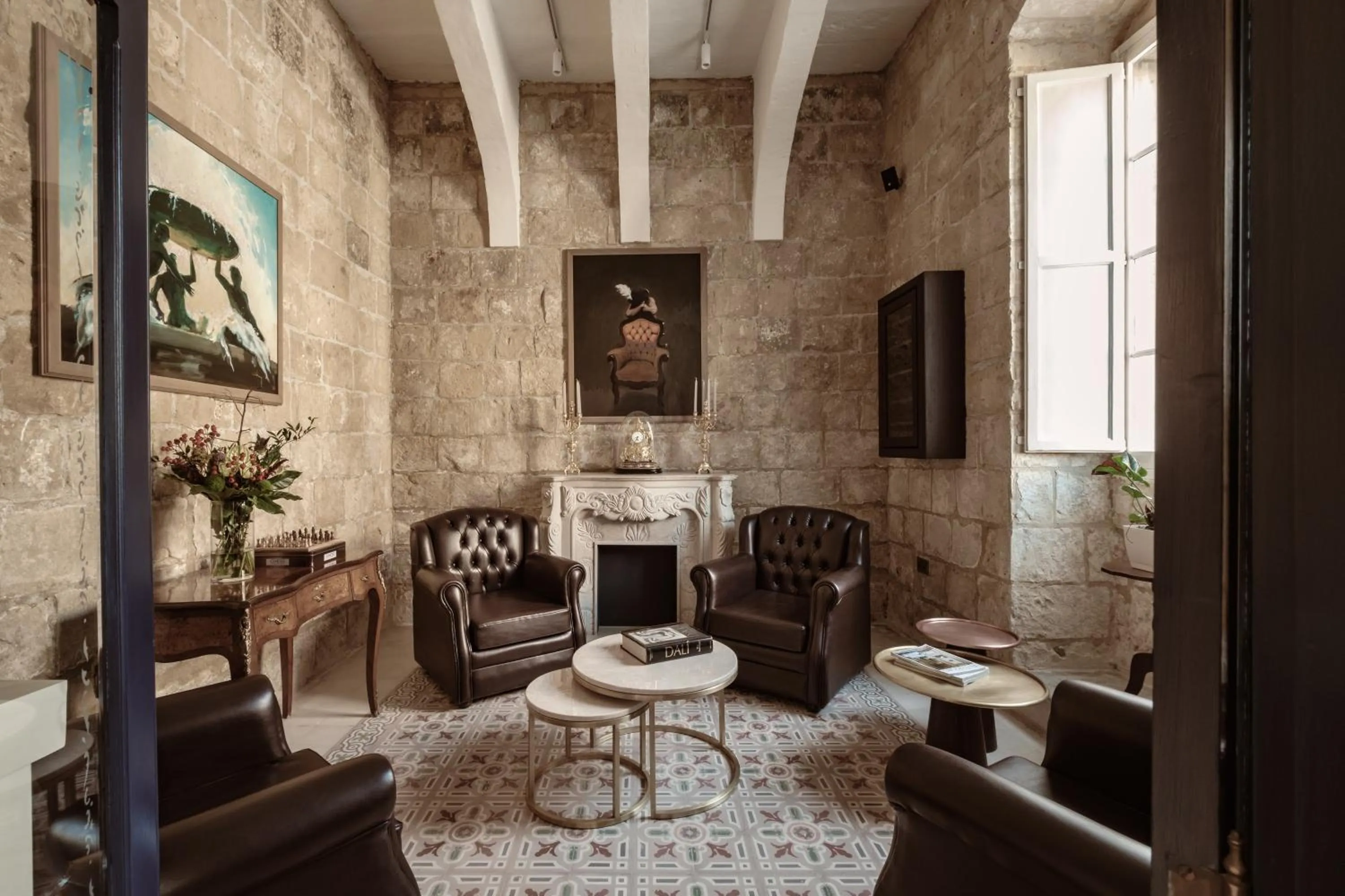 Lounge or bar in Palazzo Castagna Boutique Hotel