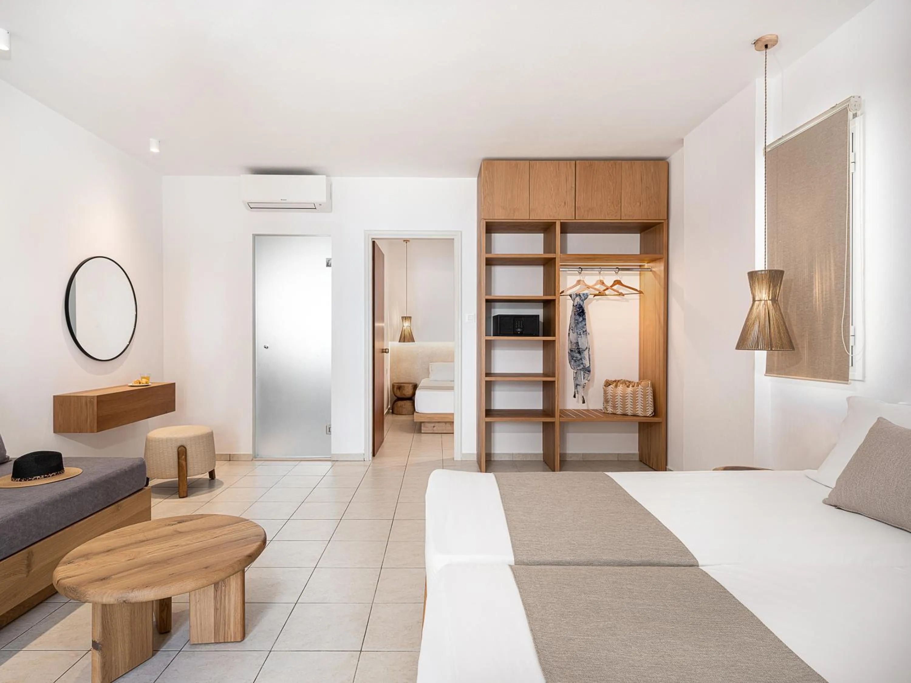 Seating area, Bed in Magda Hotel Club