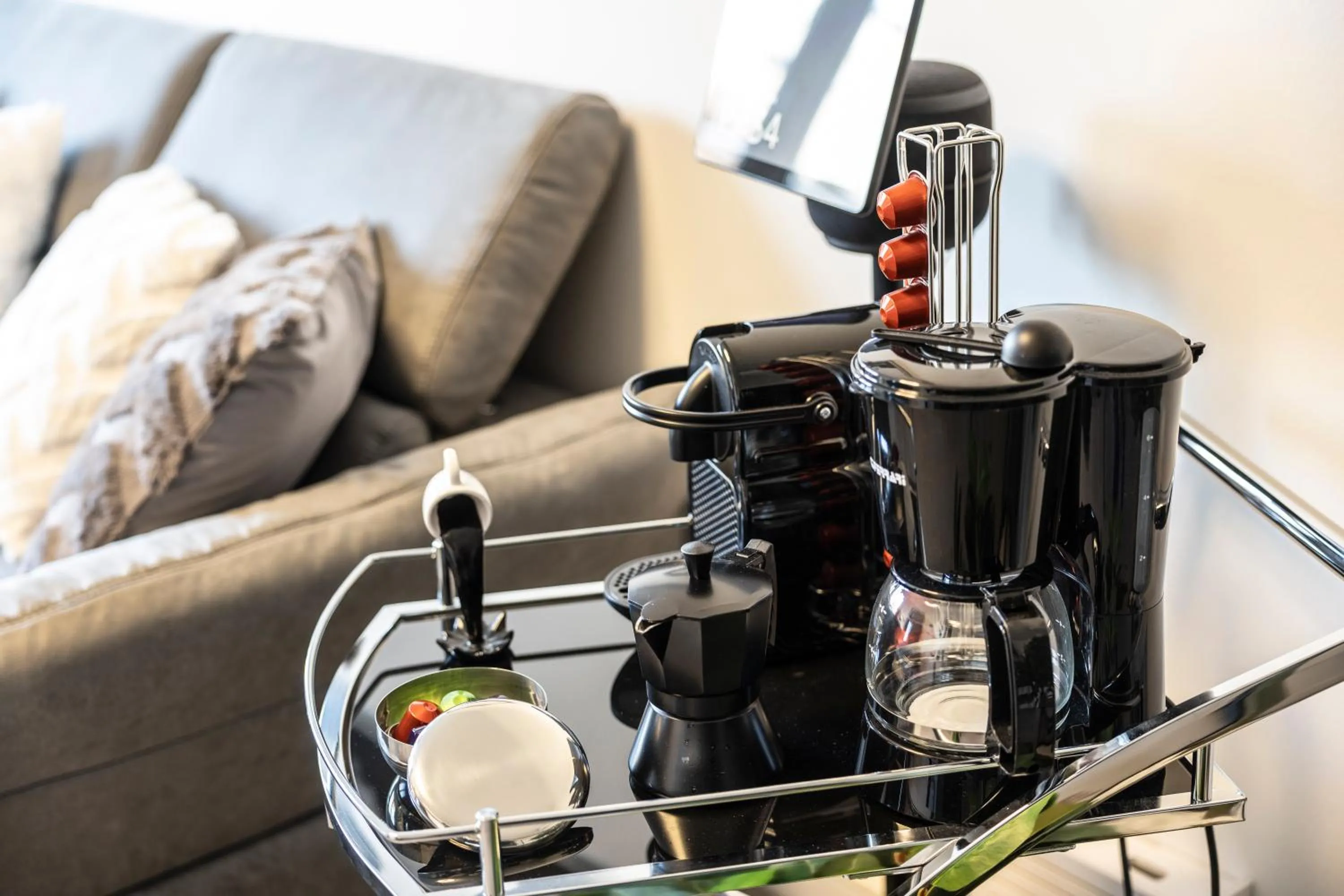 Coffee/tea facilities in dimorauno - appartamento domotico a 5 stelle
