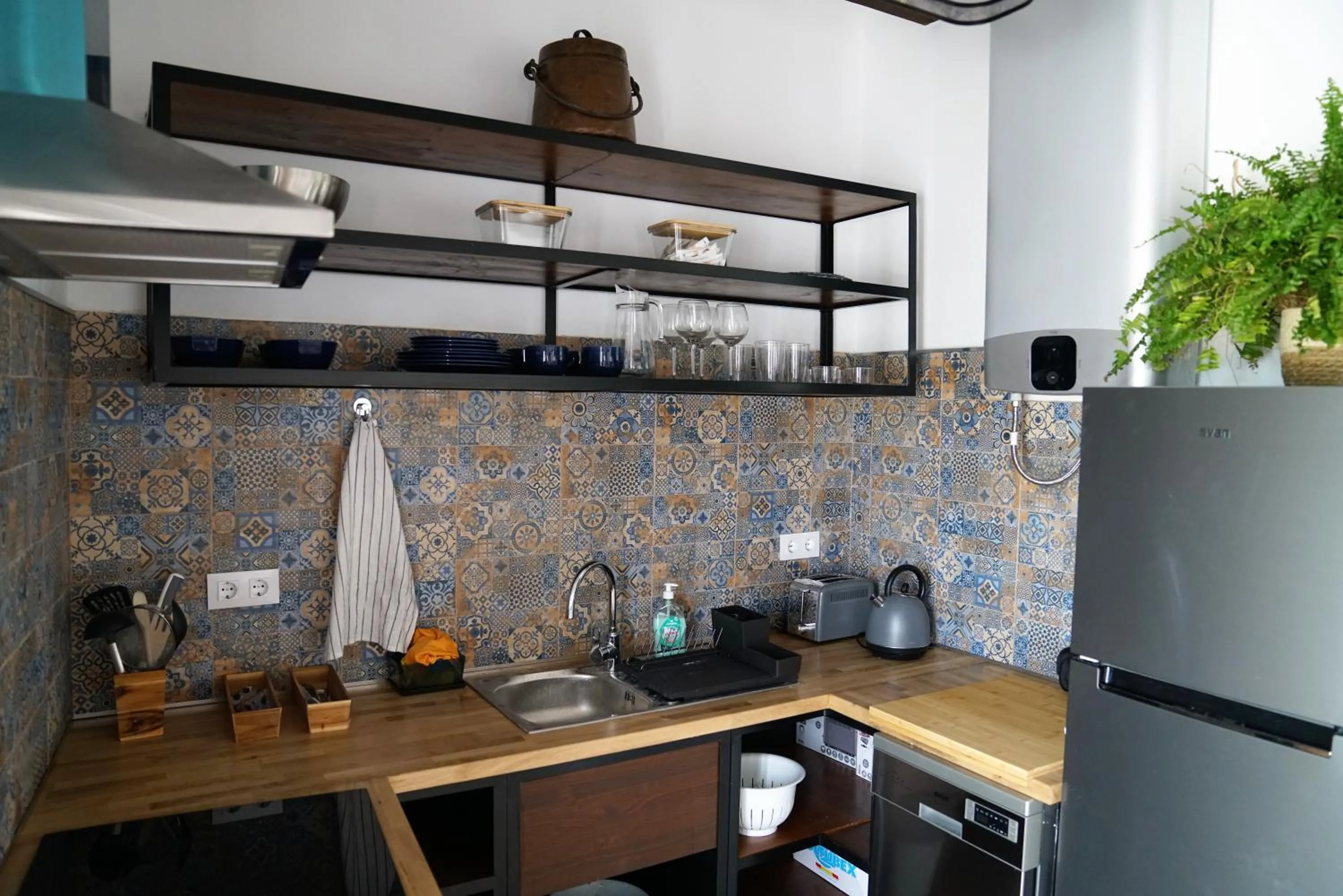 Kitchen or kitchenette in Coqueta Casita de Pescadores frente al Puerto