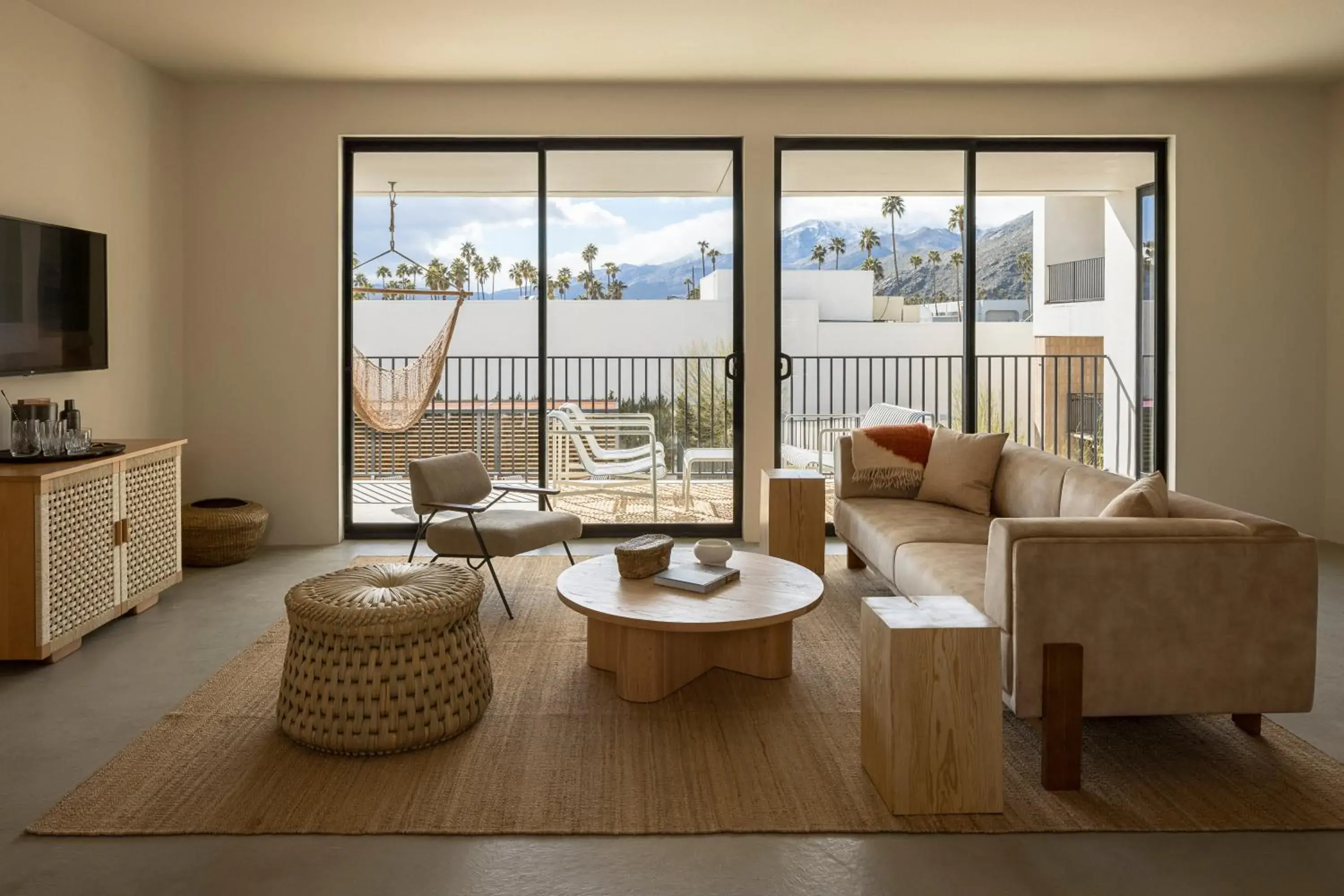 Living room in Drift Palm Springs, a Member of Design Hotels Living room in Drift Palm Springs, a Member of Design Hotels