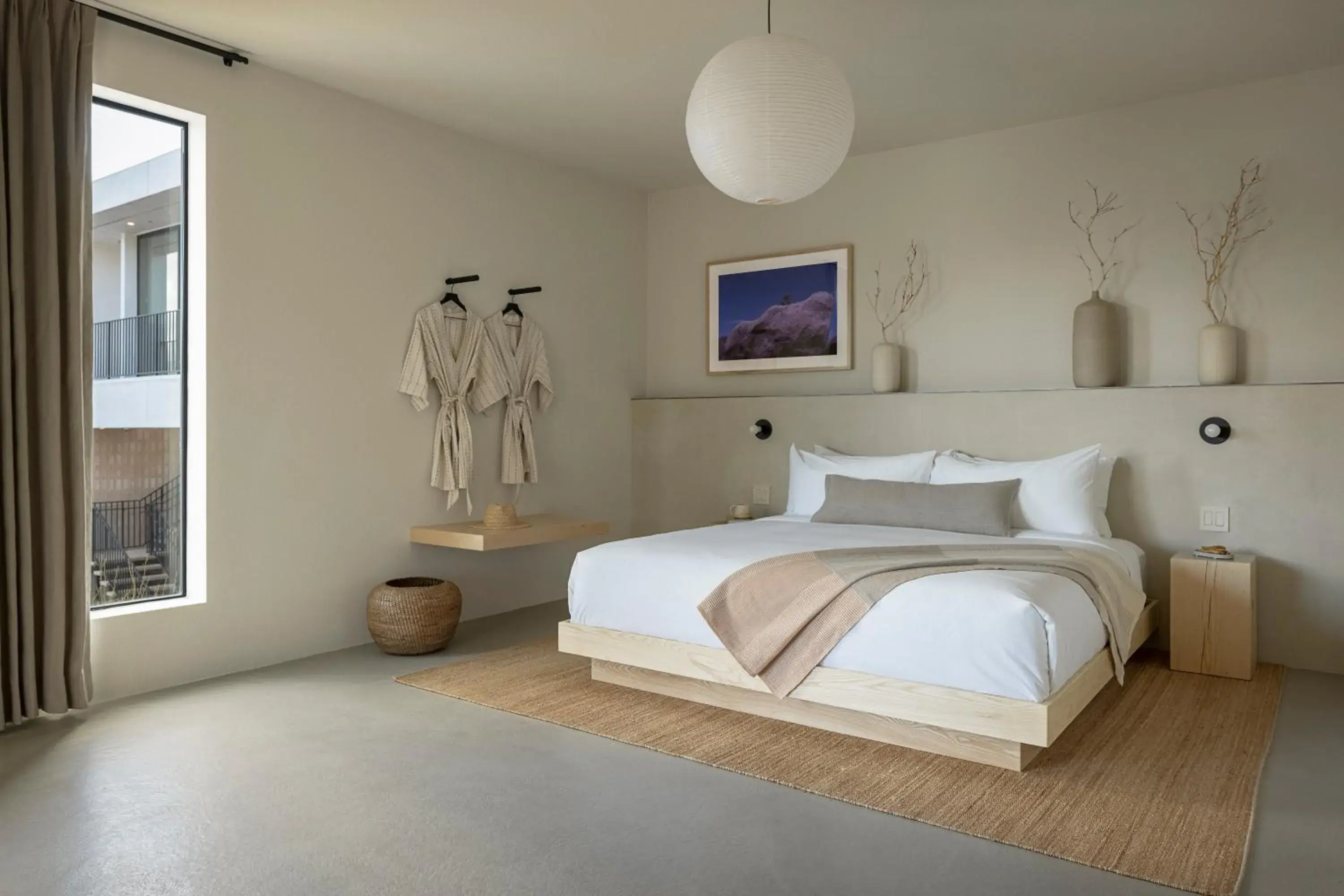 Bed in Drift Palm Springs, a Member of Design Hotels Bed in Drift Palm Springs, a Member of Design Hotels