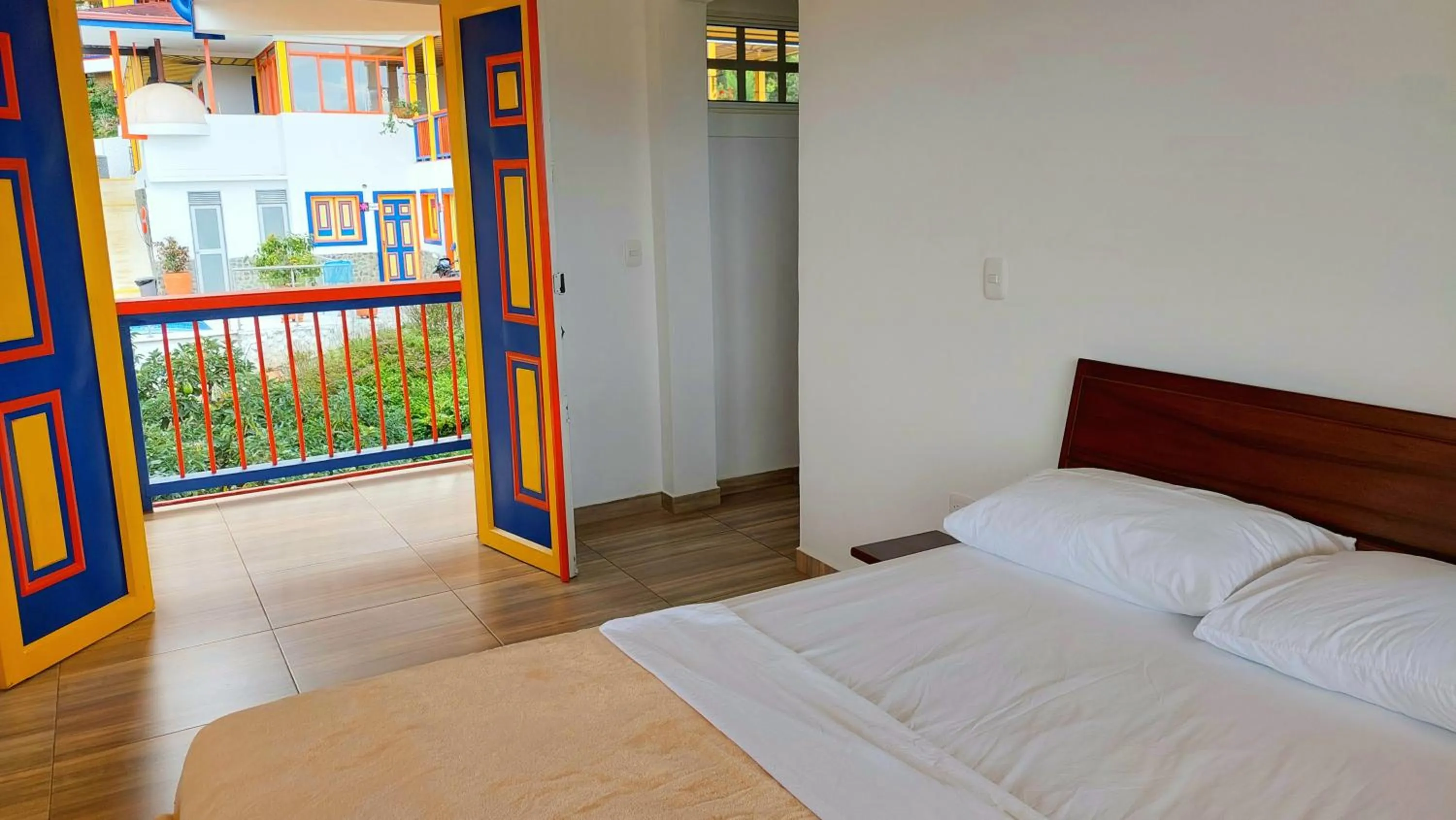 Bed in Hotel Hacienda San Isidro