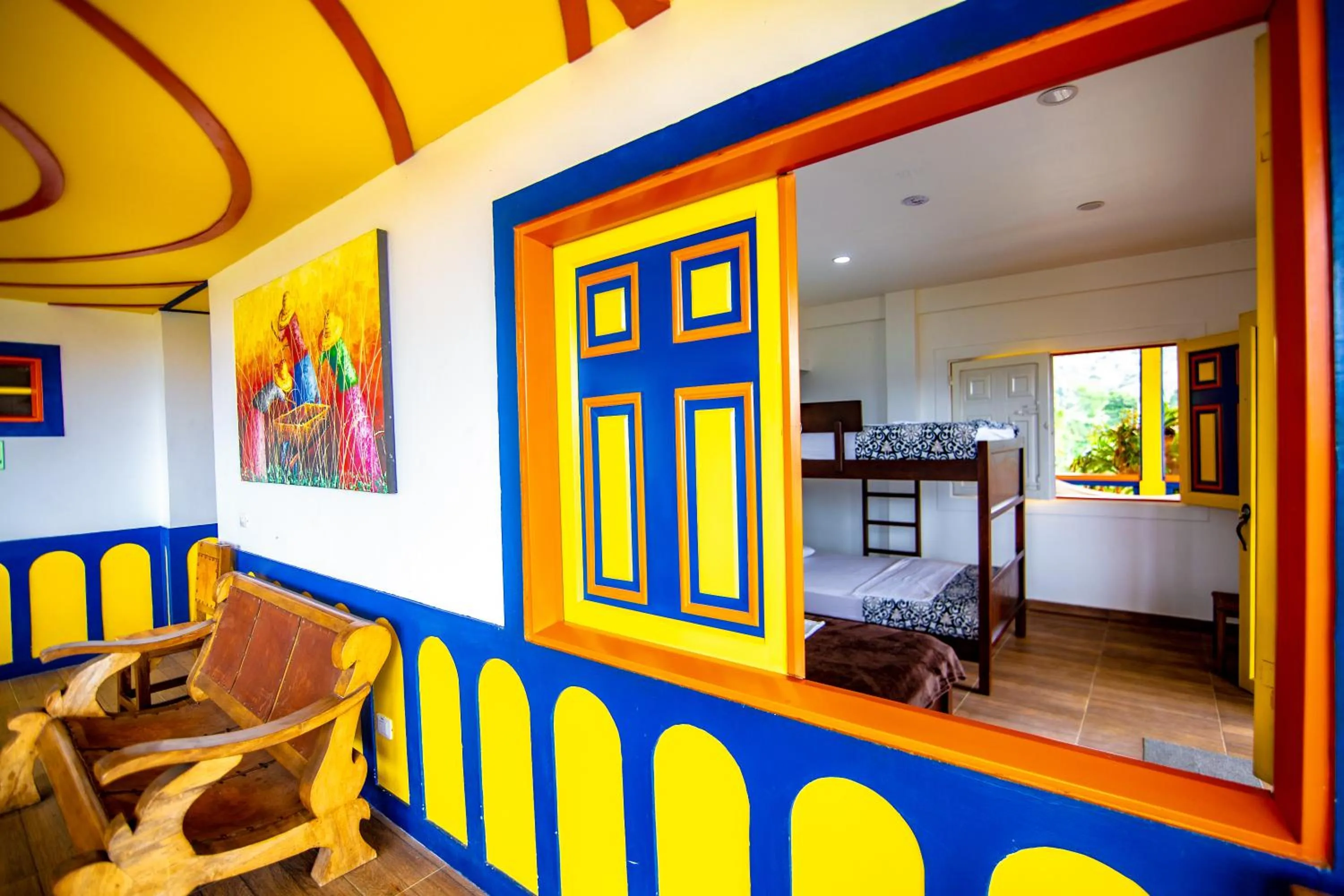 Living room in Hotel Hacienda San Isidro