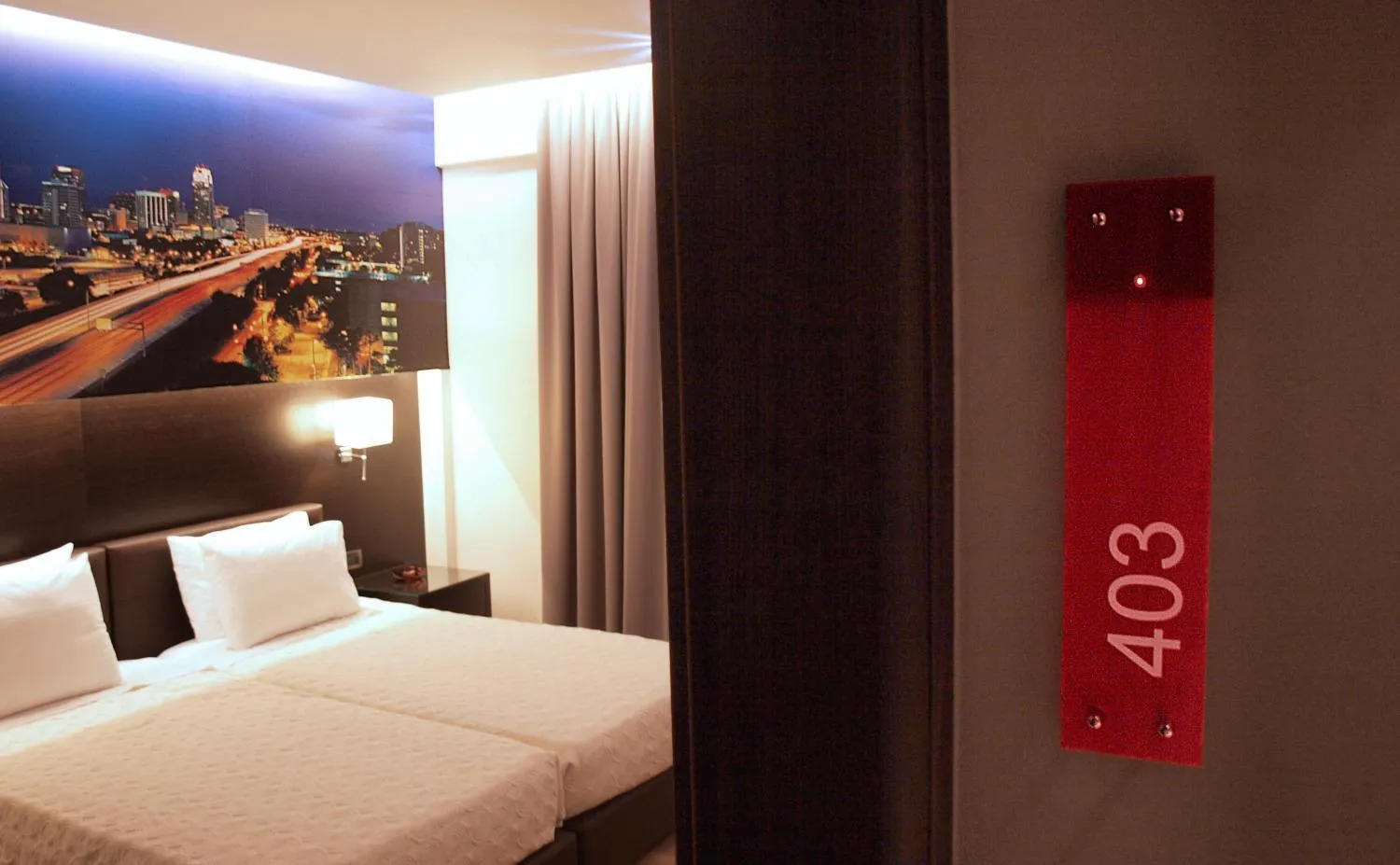 Bed in Athens City Hotel