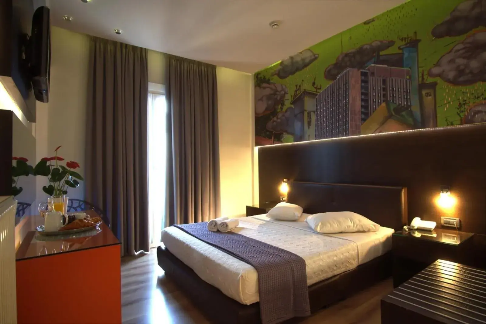 Bedroom, Bed in Athens City Hotel Bedroom, Bed in Athens City Hotel