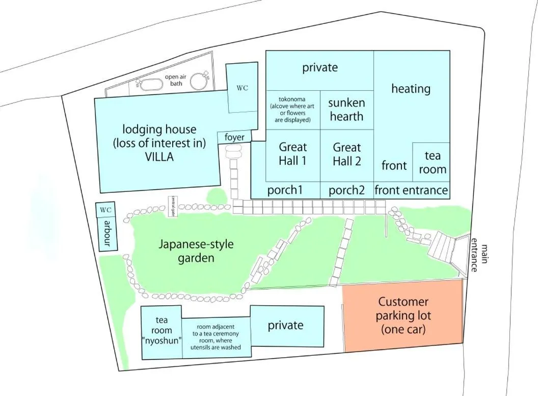 Floor plan in Hachikan