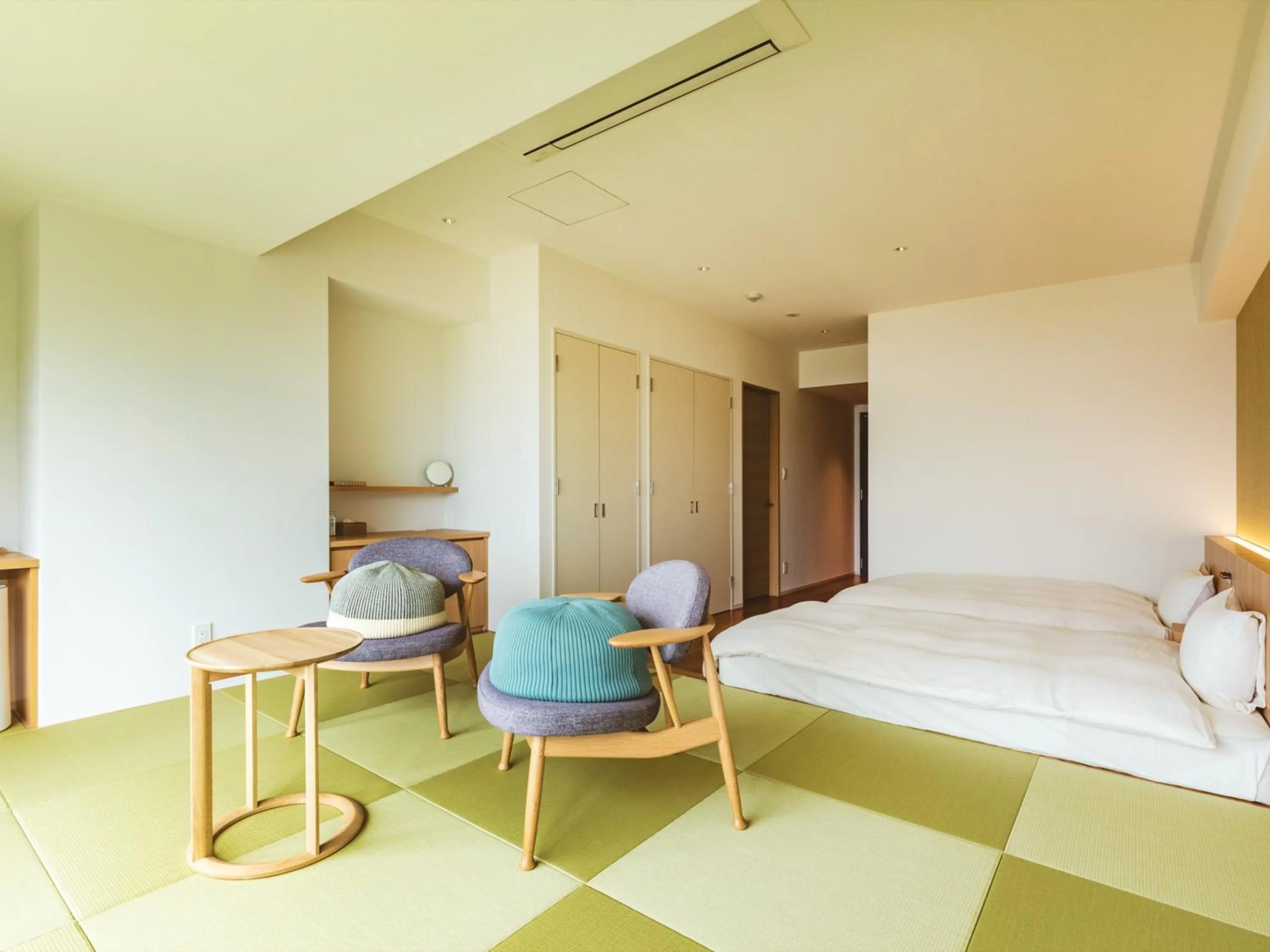 Photo of the whole room, Bed in Etajimasou Hotel & SPA Hiroshima