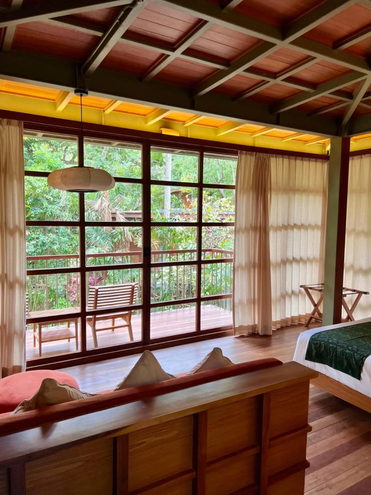 View (from property/room), Bed in Grün Uluwatu