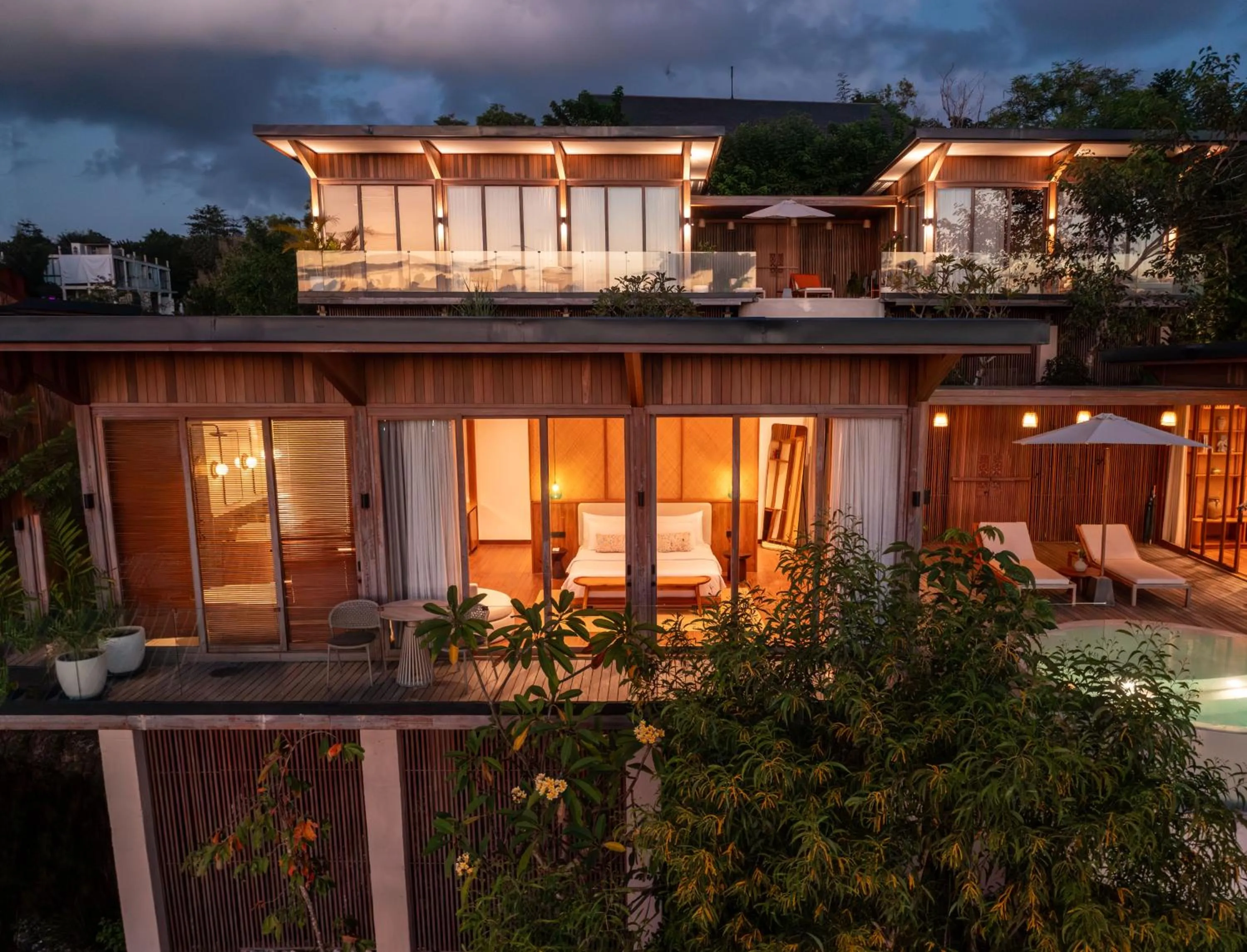 Bed in Grün Uluwatu