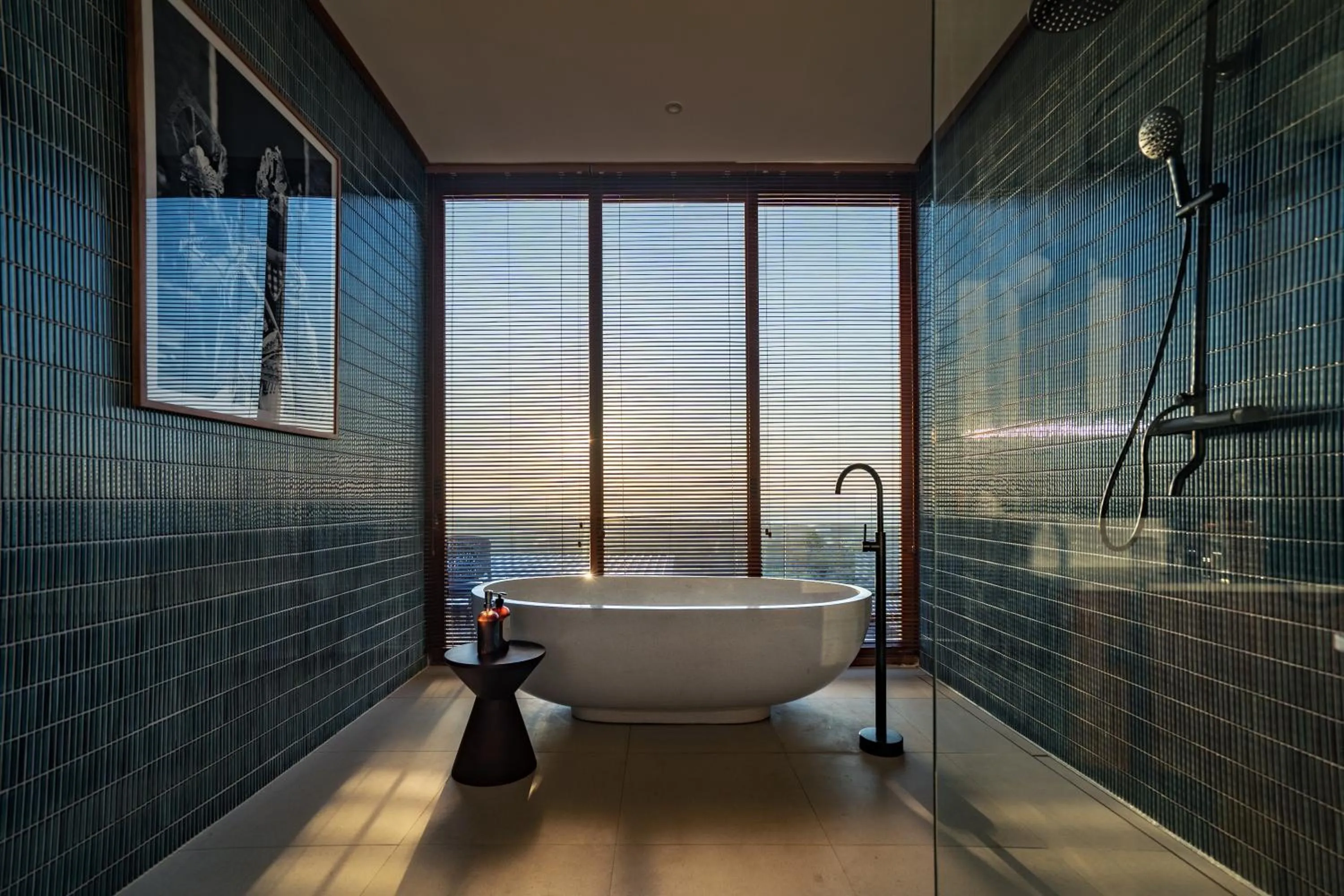 Shower in Grün Uluwatu