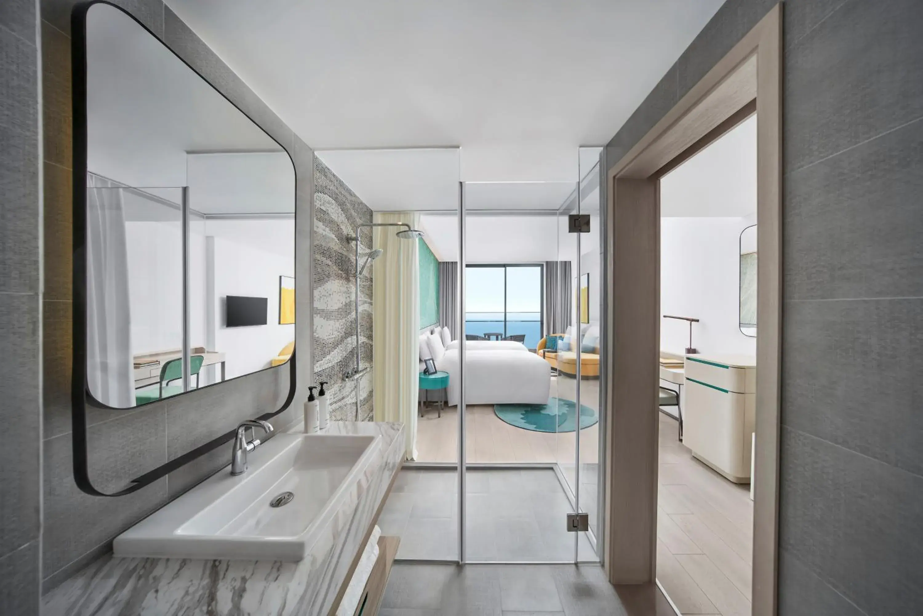 Bathroom, Bed in voco Ma Belle Danang by IHG Bathroom, Bed in voco Ma Belle Danang by IHG