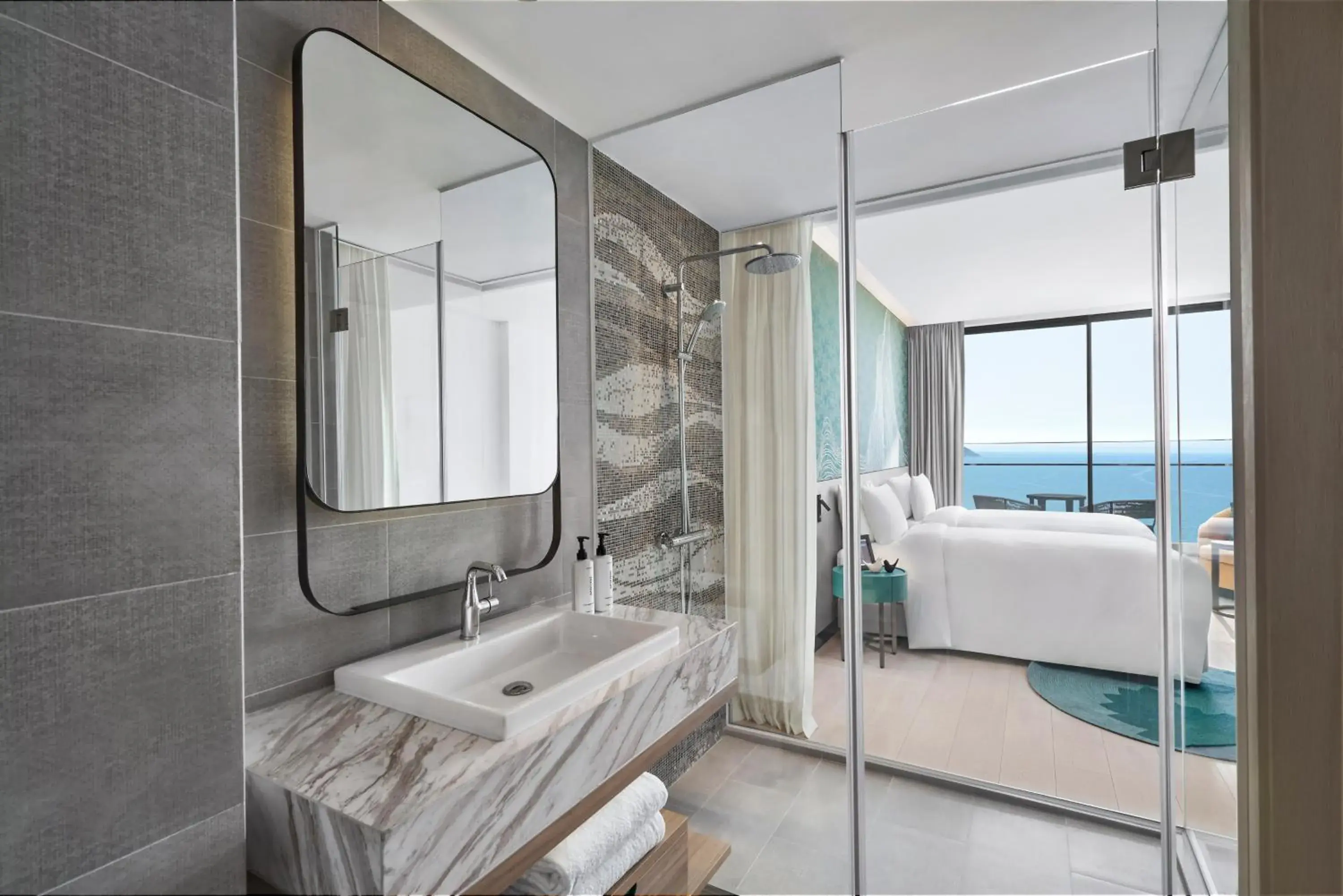 Bathroom, Bed in voco Ma Belle Danang by IHG Bathroom, Bed in voco Ma Belle Danang by IHG