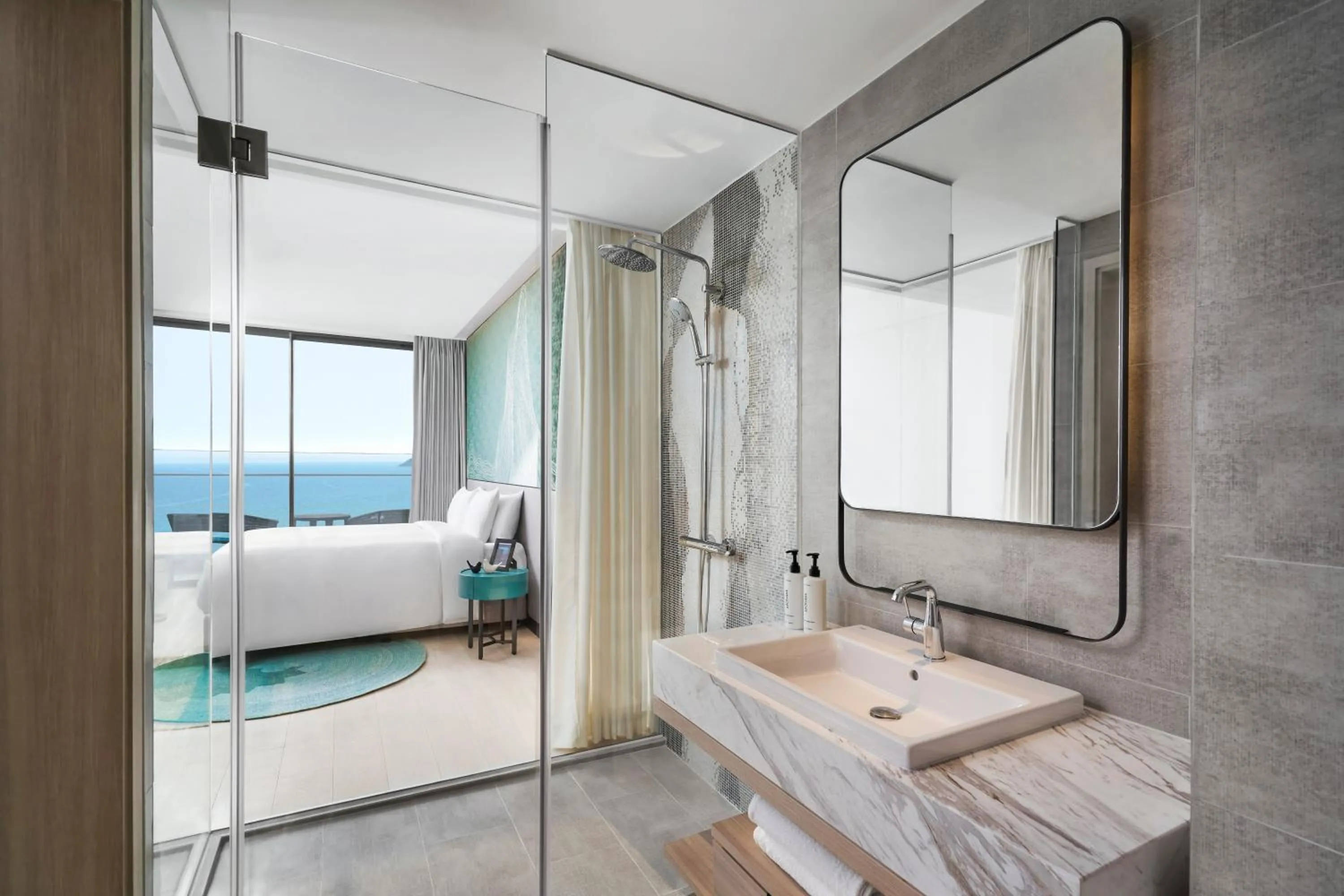 Bathroom, Bed in voco Ma Belle Danang by IHG