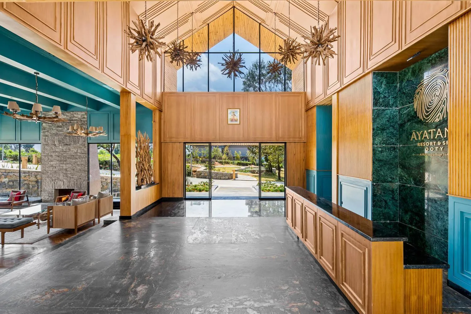 Seating area in WelcomHeritage Ayatana Ooty