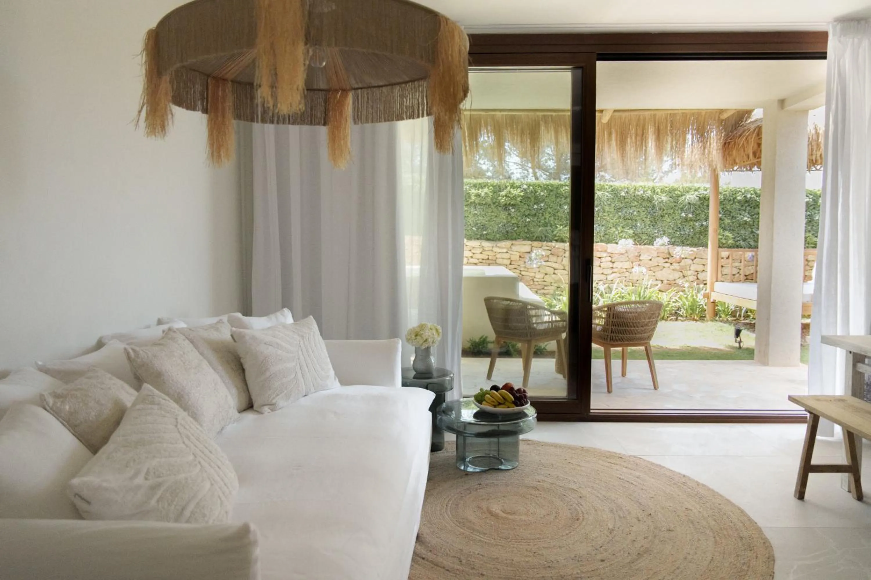 Living room in Mar Suites Formentera by Universal Beach Hotels