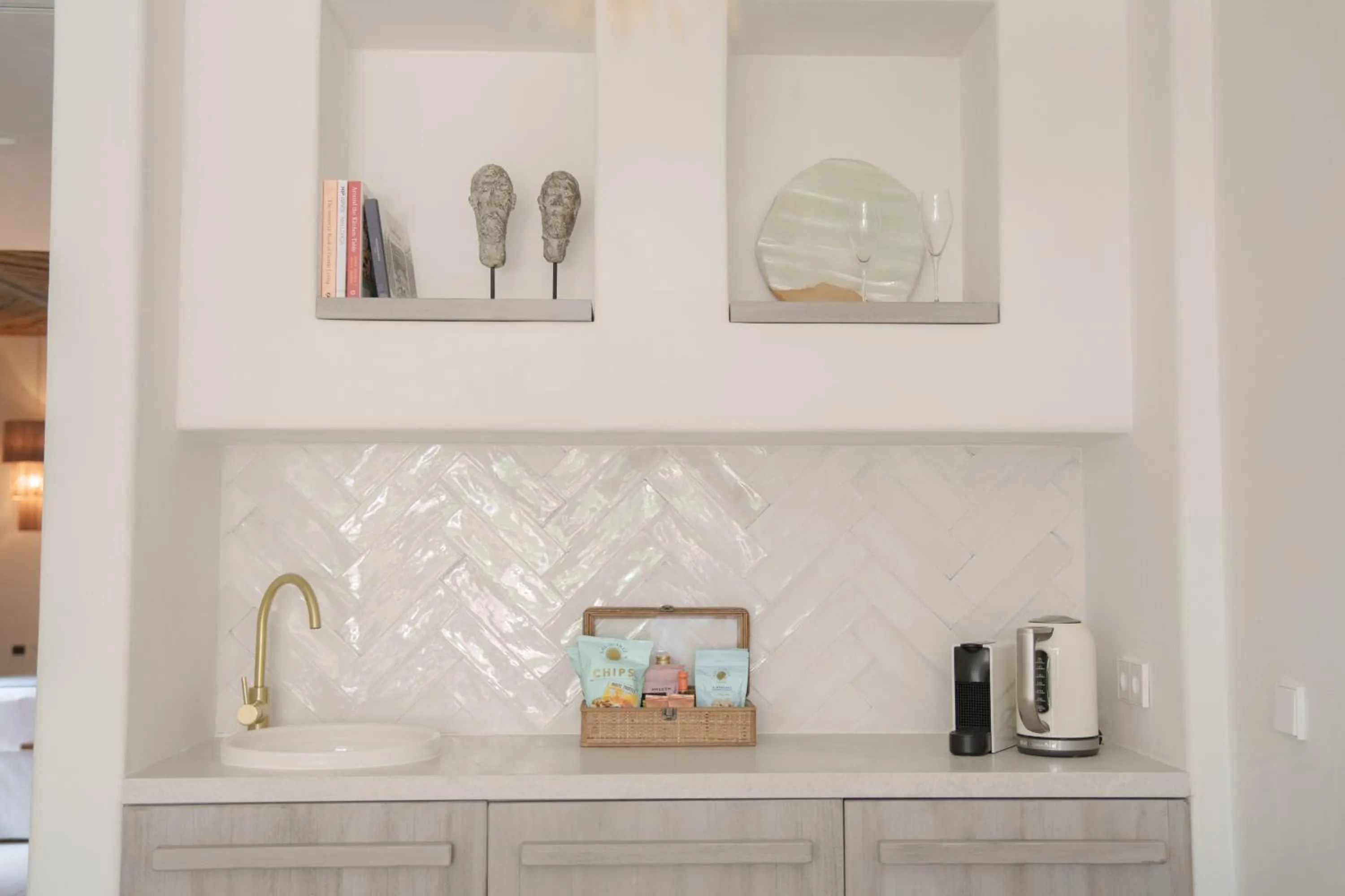 kitchen in Mar Suites Formentera by Universal Beach Hotels