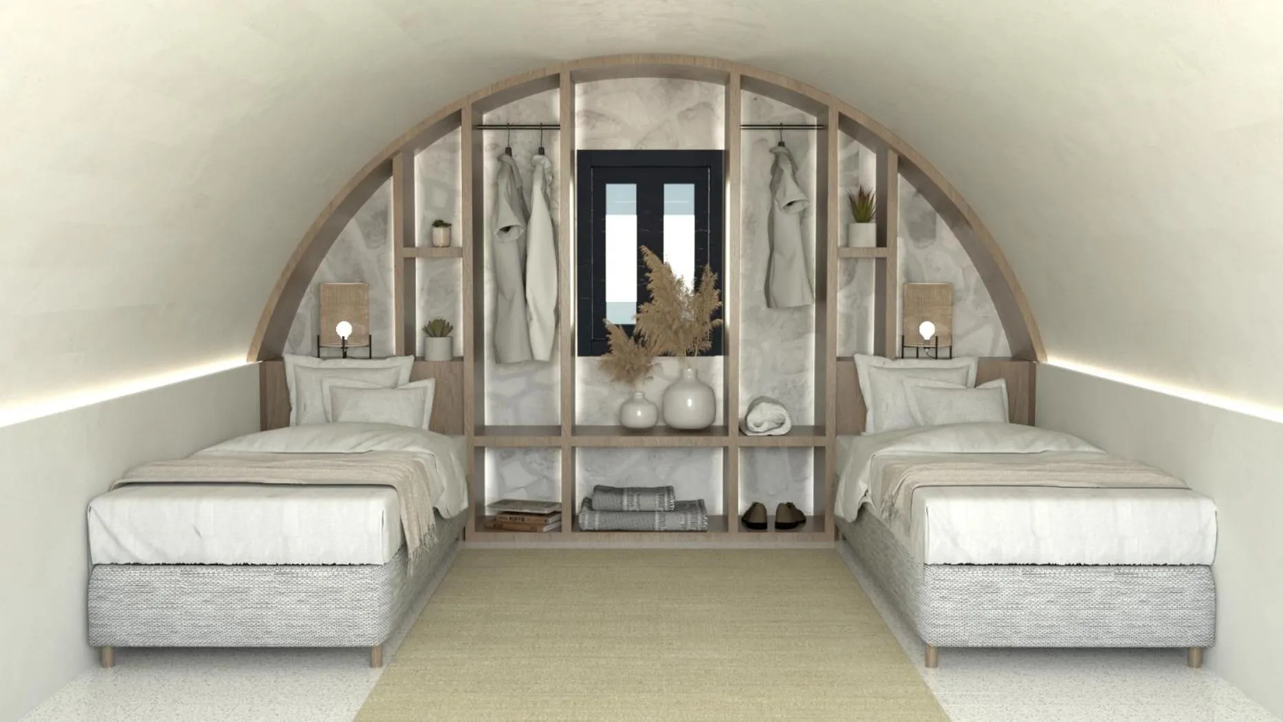 Bed in Cuore Santo Suites