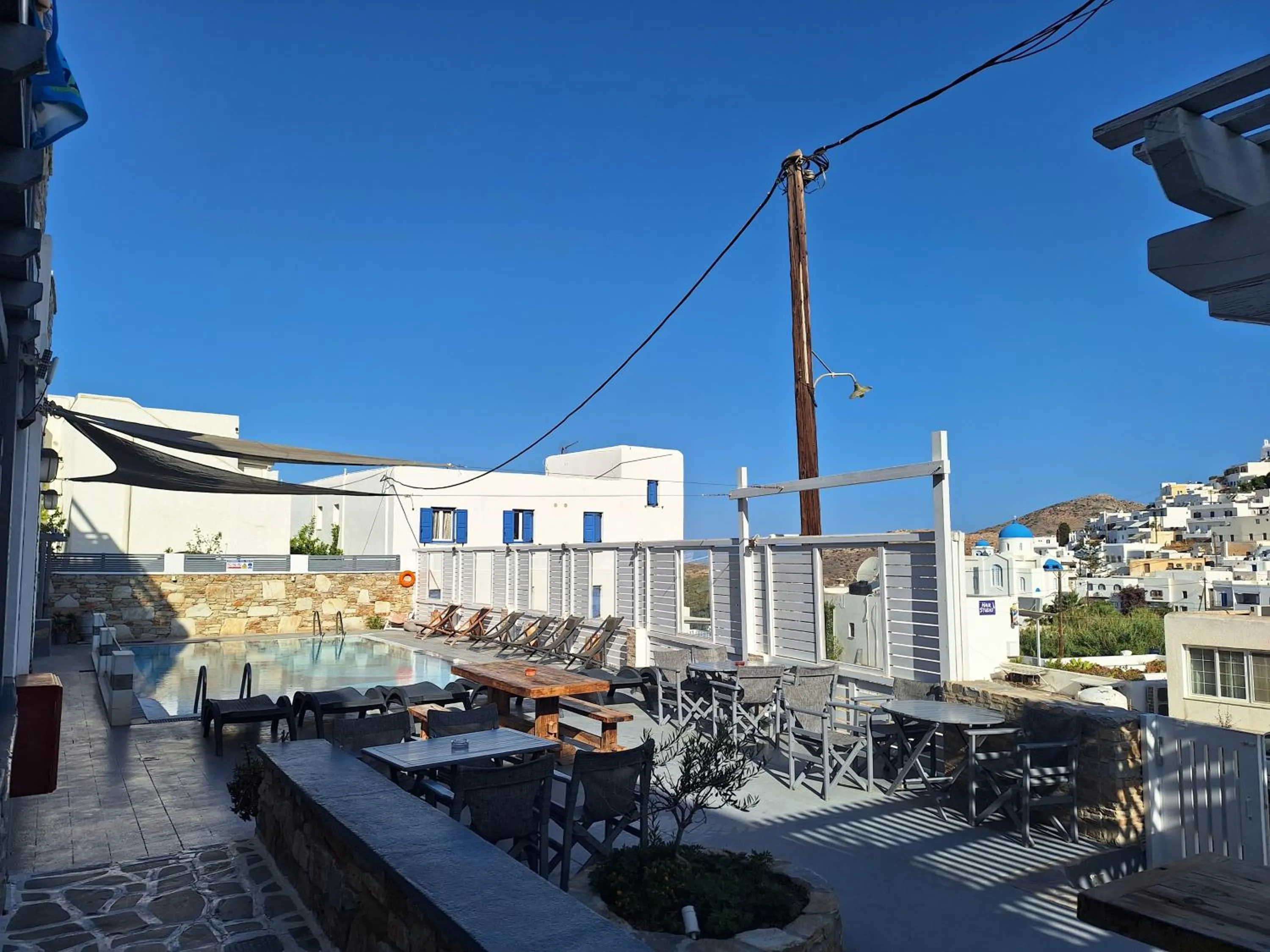 Patio in Markos Village Pension