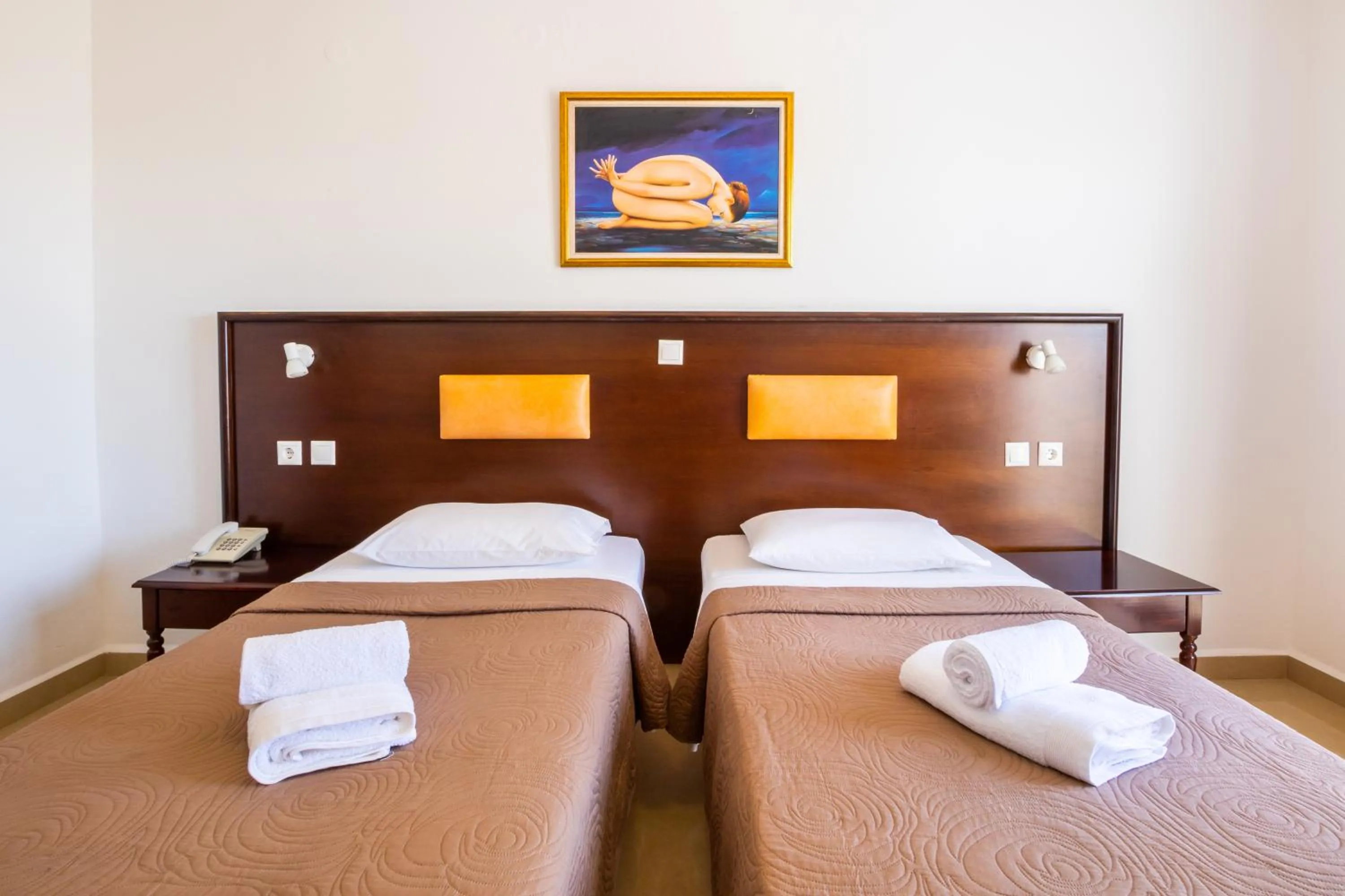 Bed in Irini Hotel