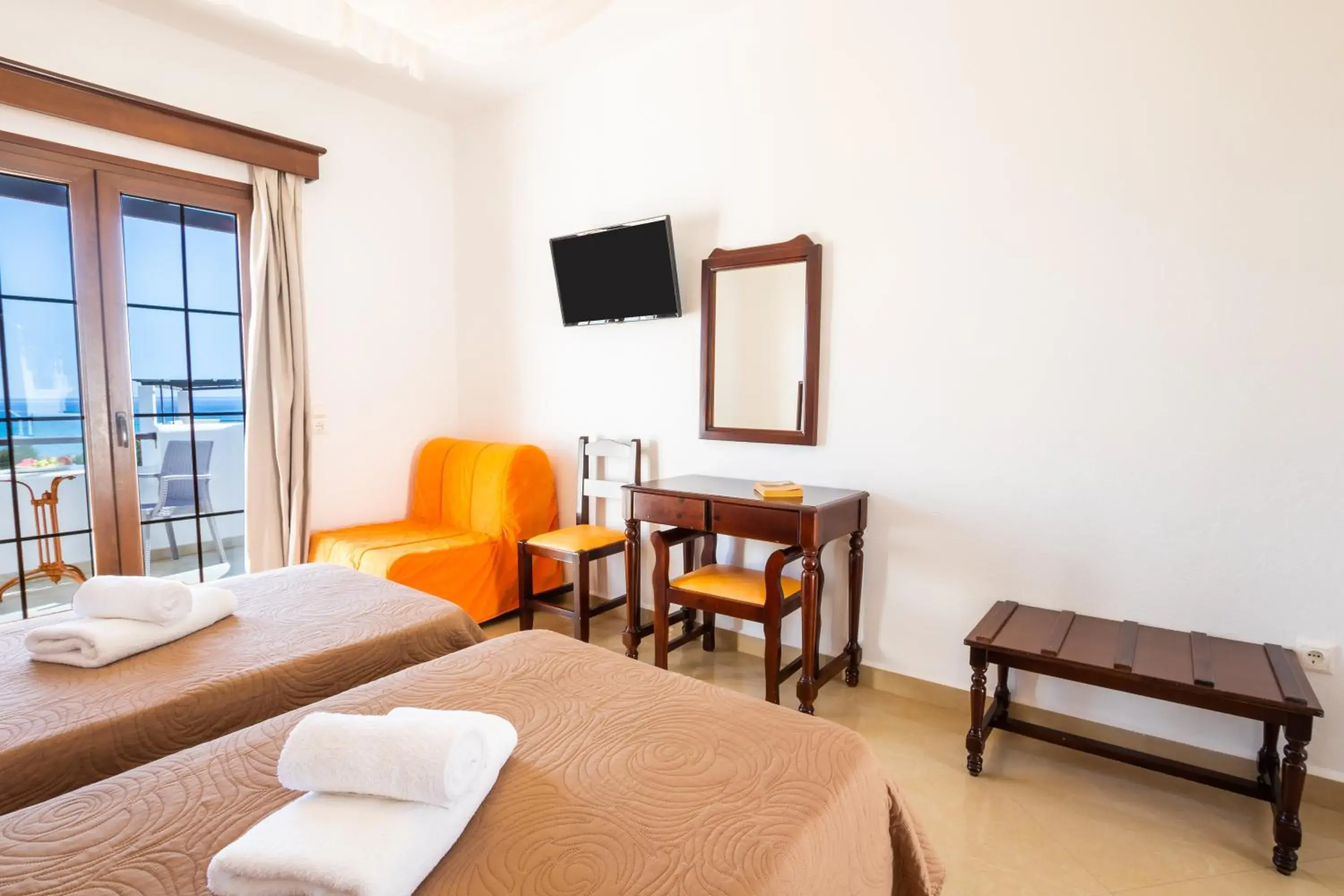 Bed in Irini Hotel Bed in Irini Hotel