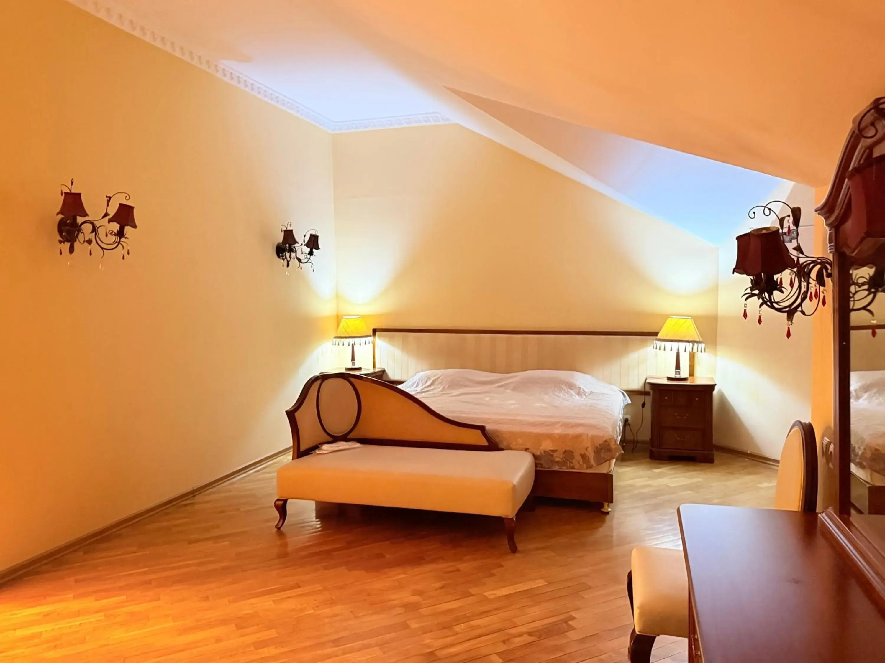 Bedroom, Bed in Retro Palace Bedroom, Bed in Retro Palace