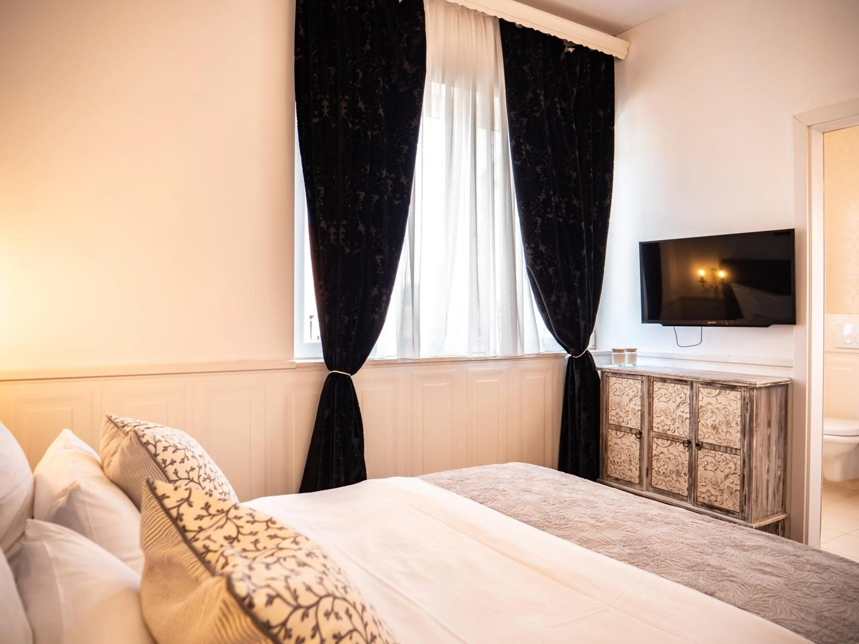 TV and multimedia in Elegant Hvar town villa with pool