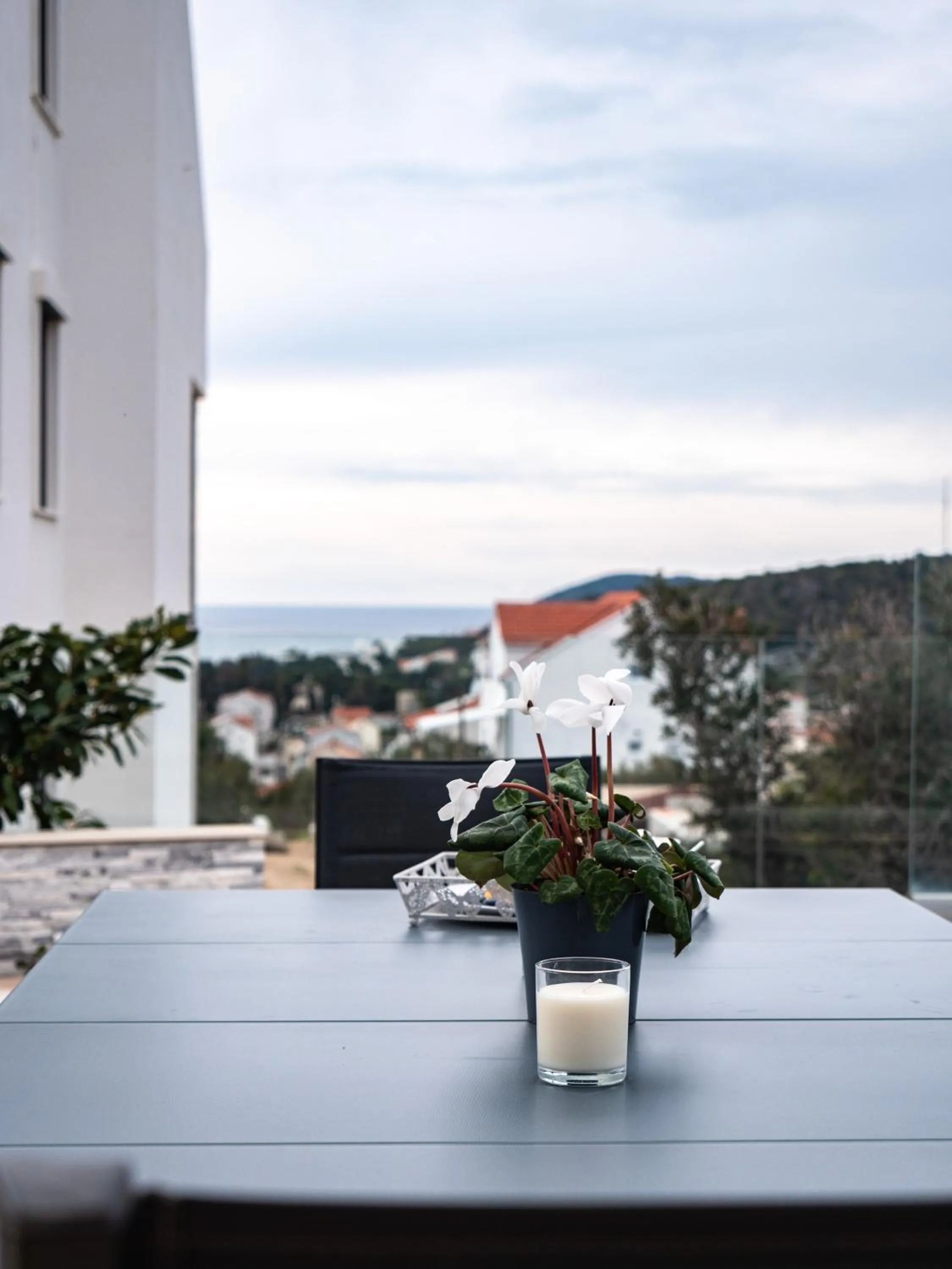 Balcony/Terrace in Elegant Hvar town villa with pool